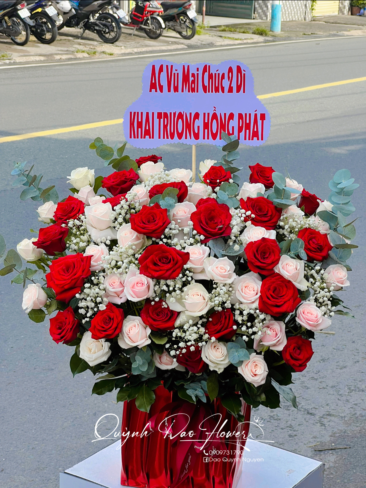 Giỏ hoa to đẹp tặng sếp 