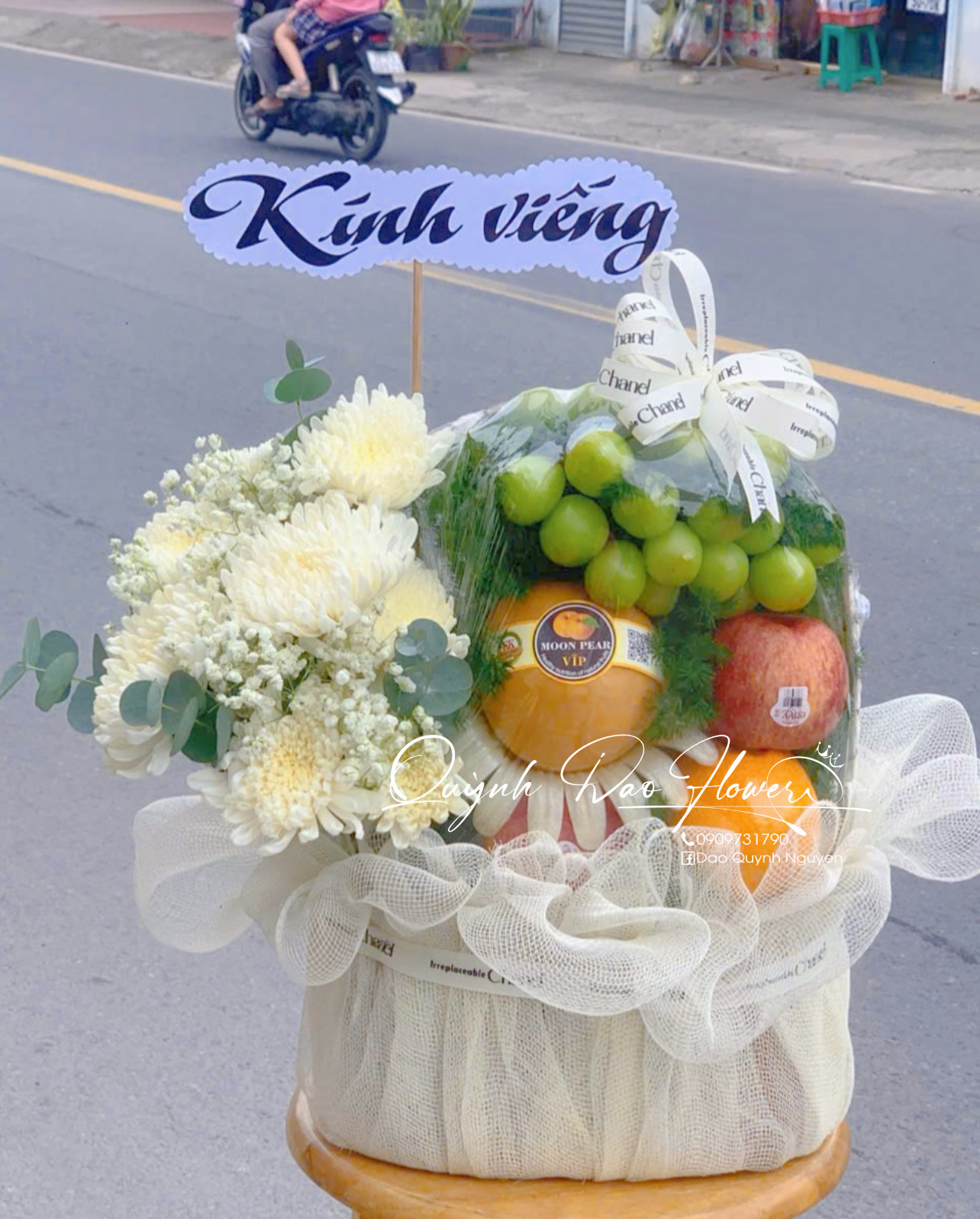 Giỏ trái cây viếng dĩ an,bình dương 