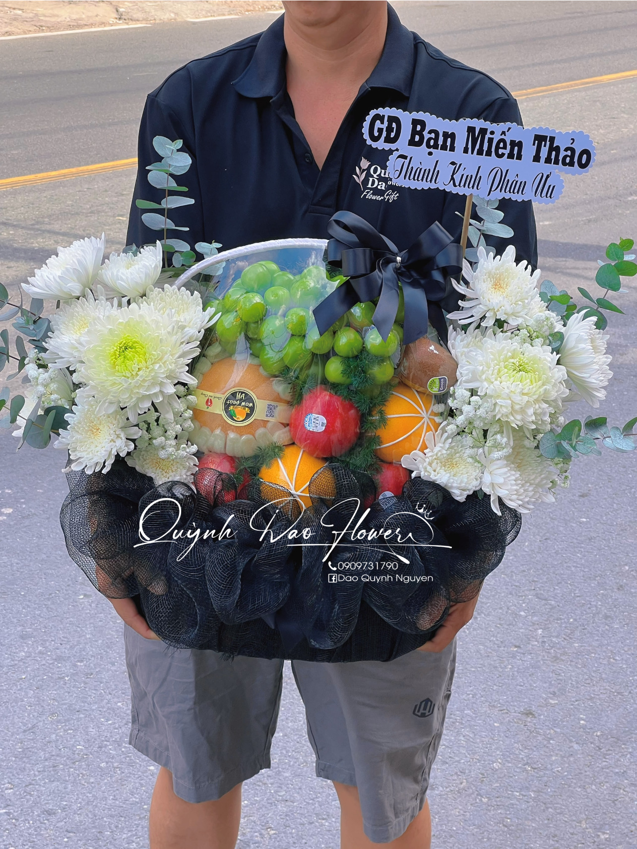 Giỏ trái cây viếng 1tr
