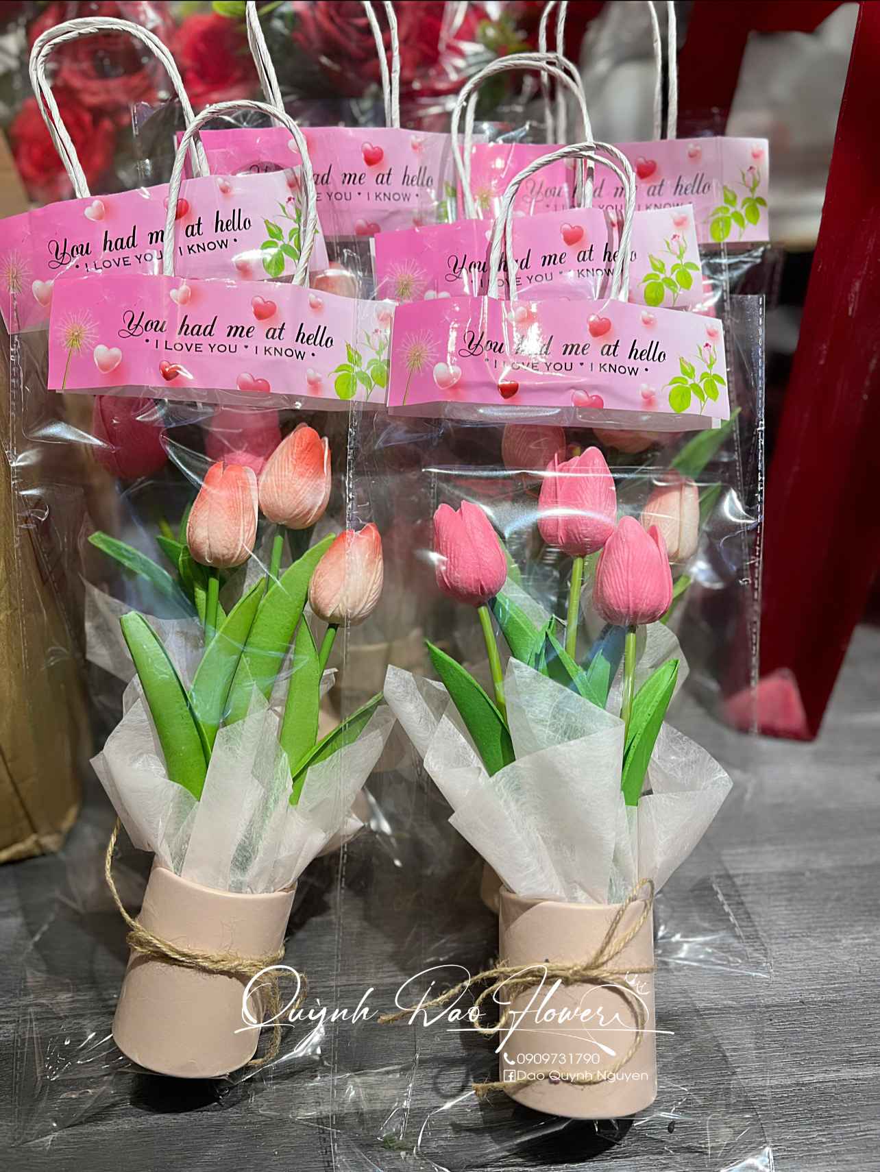 Hộp hoa tulip