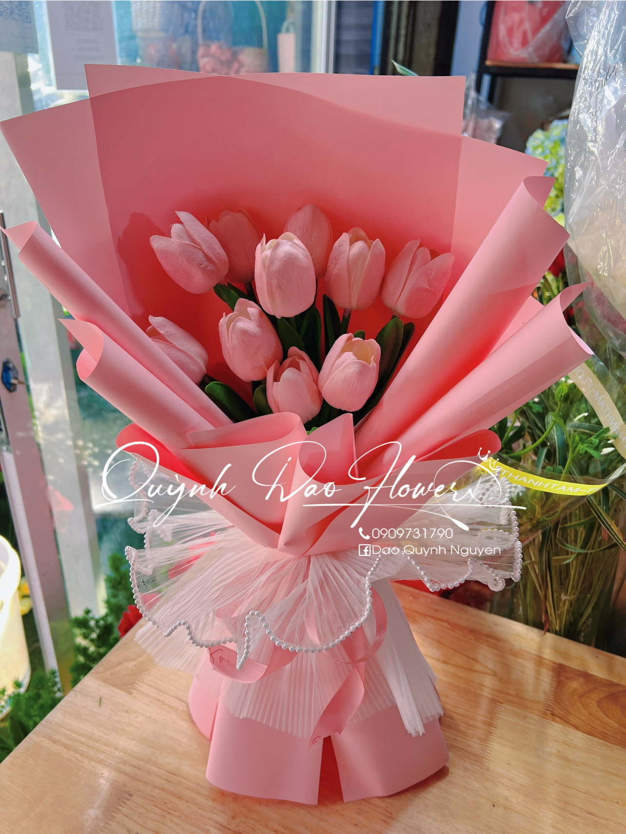 Bó hoa sáp tulip thủ Đức 