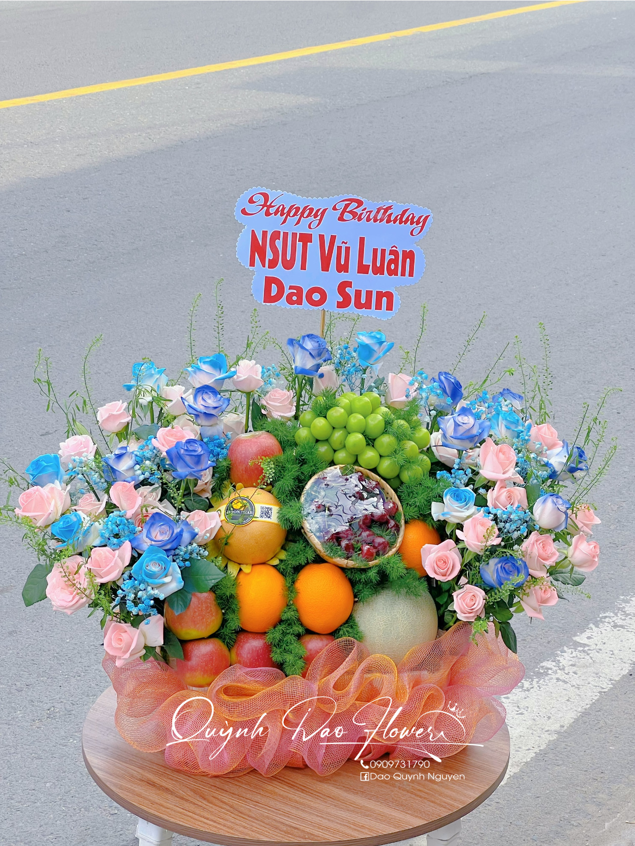 Giỏ trái cây to, tặng sinh nhật, khai trương 