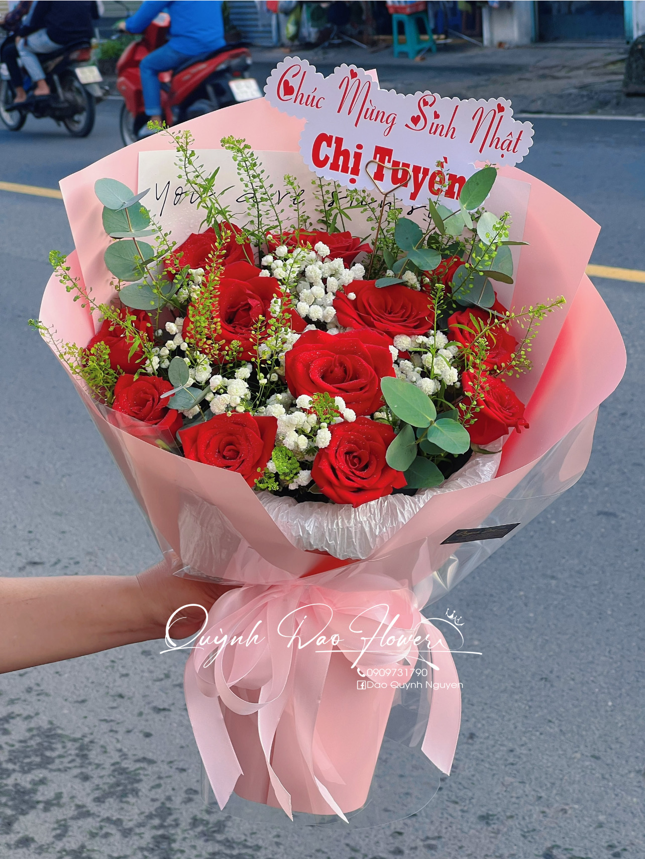 Bó hoa Hồng đỏ thuận giao, bình dương 
