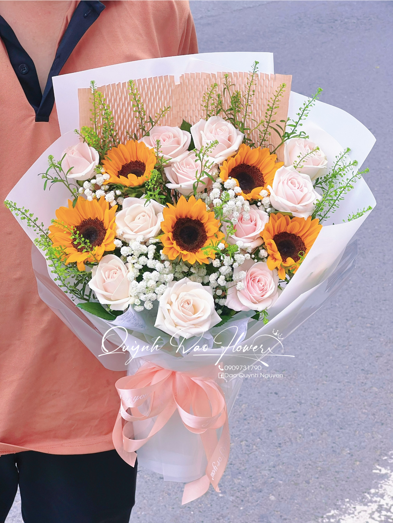 Hoa tốt nghiệp cho em
