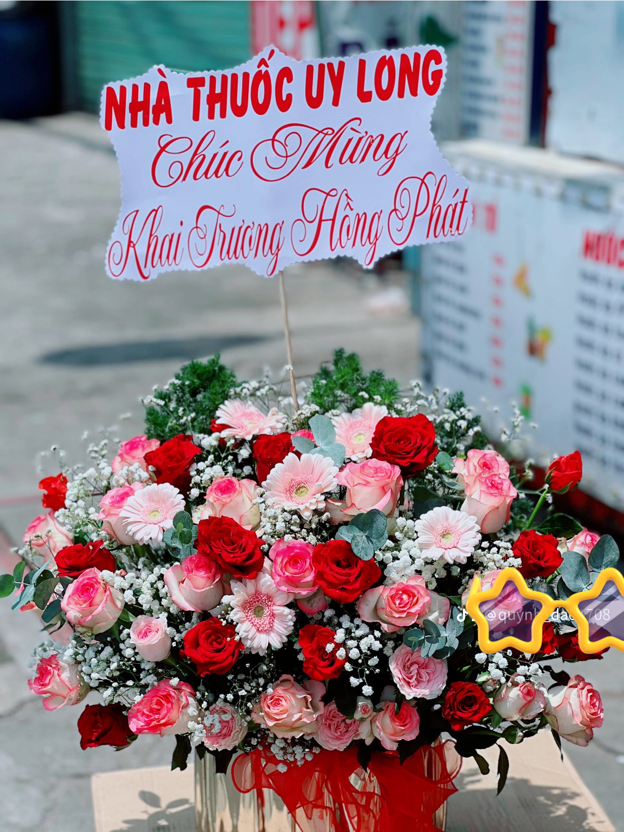 Giỏ hoa khai truong rẻ đẹp tại Thủ Đức