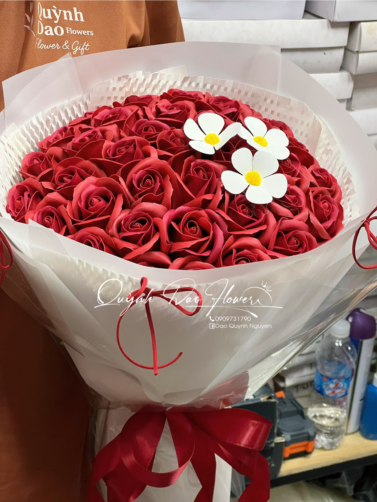 Bó hoa sáp đỏ đô 20/10