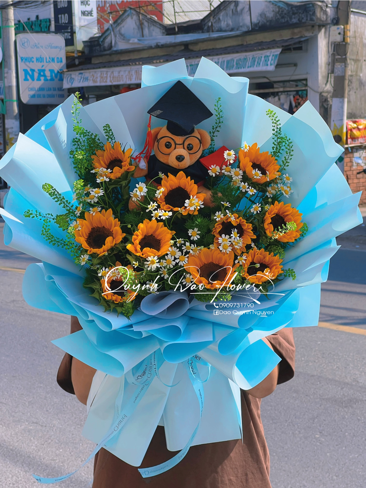 Hoa gấu hướng dương tốt nghiệp 