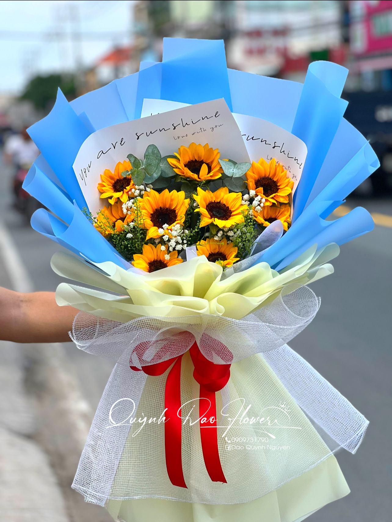 Bó hoa hướng dương tặng sự kiện, đại biểu 