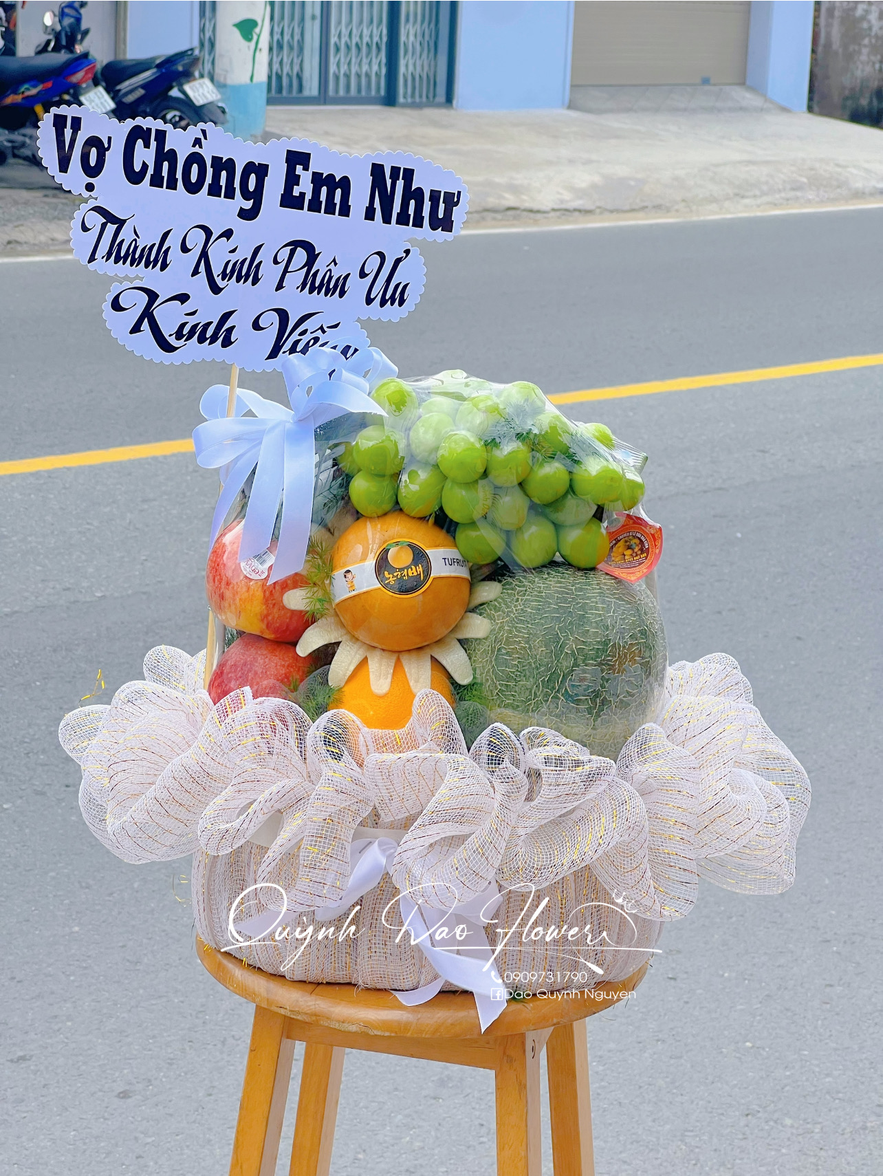 Giỏ trái cây viếng đám tang  tại Thủ Đức 