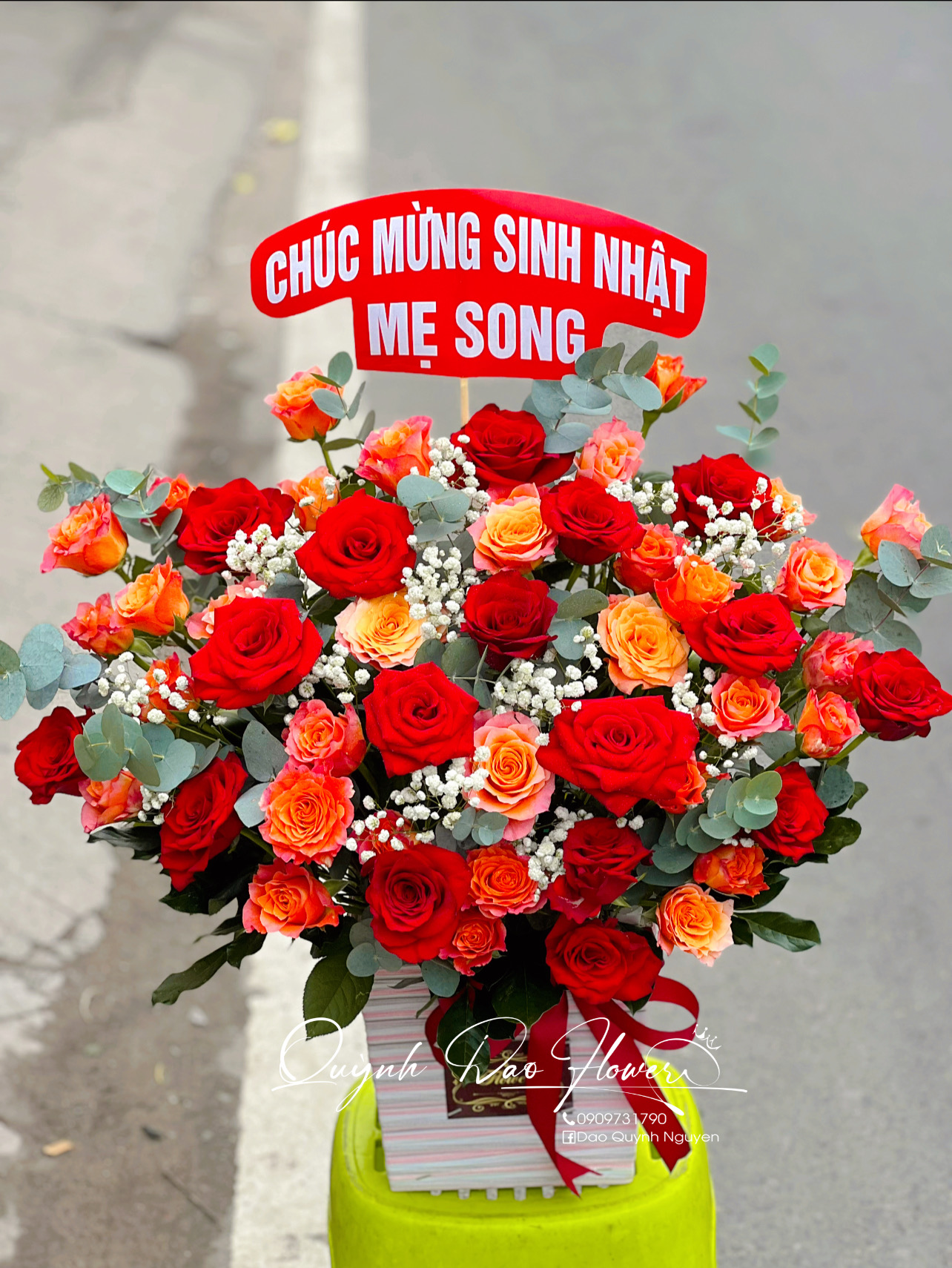 Giỏ hoa sinh nhật tặng mẹ