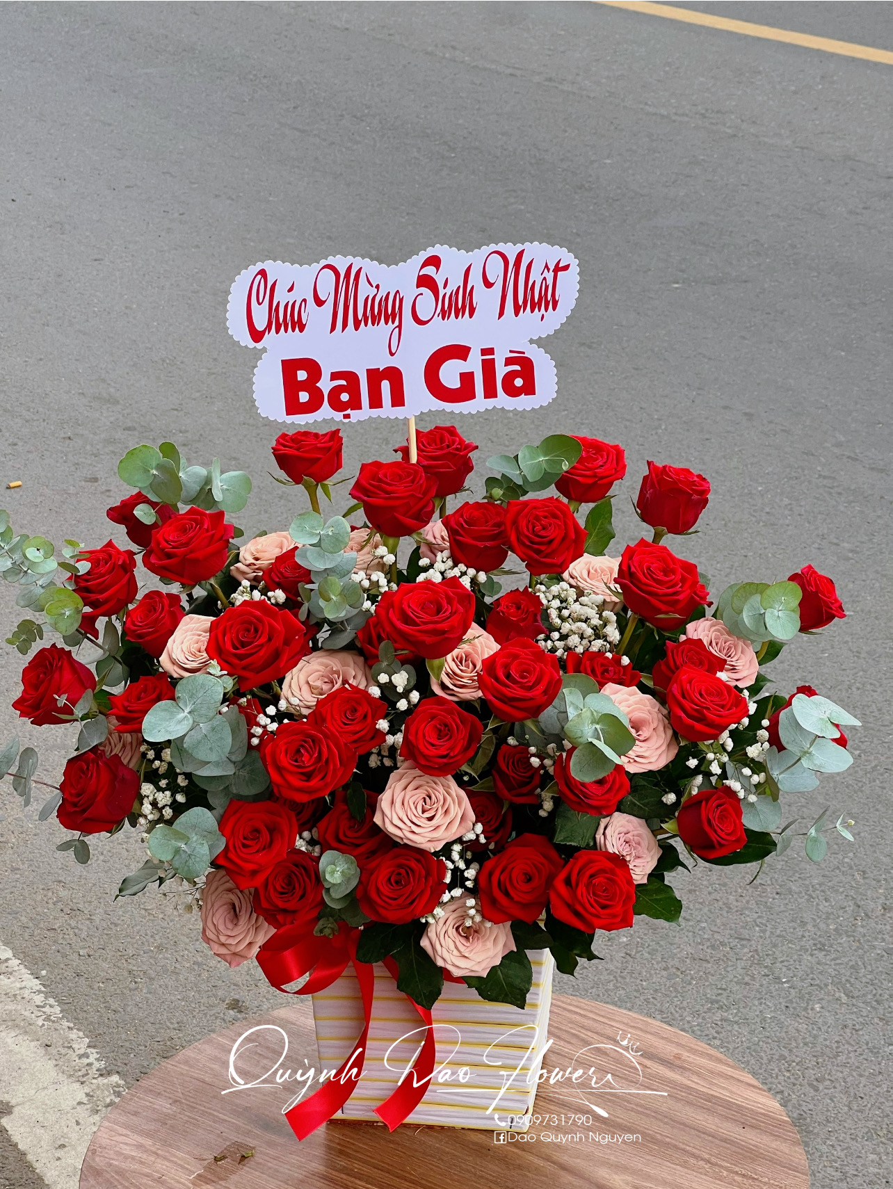 Giỏ hoa tặng sinh nhật bạn 
