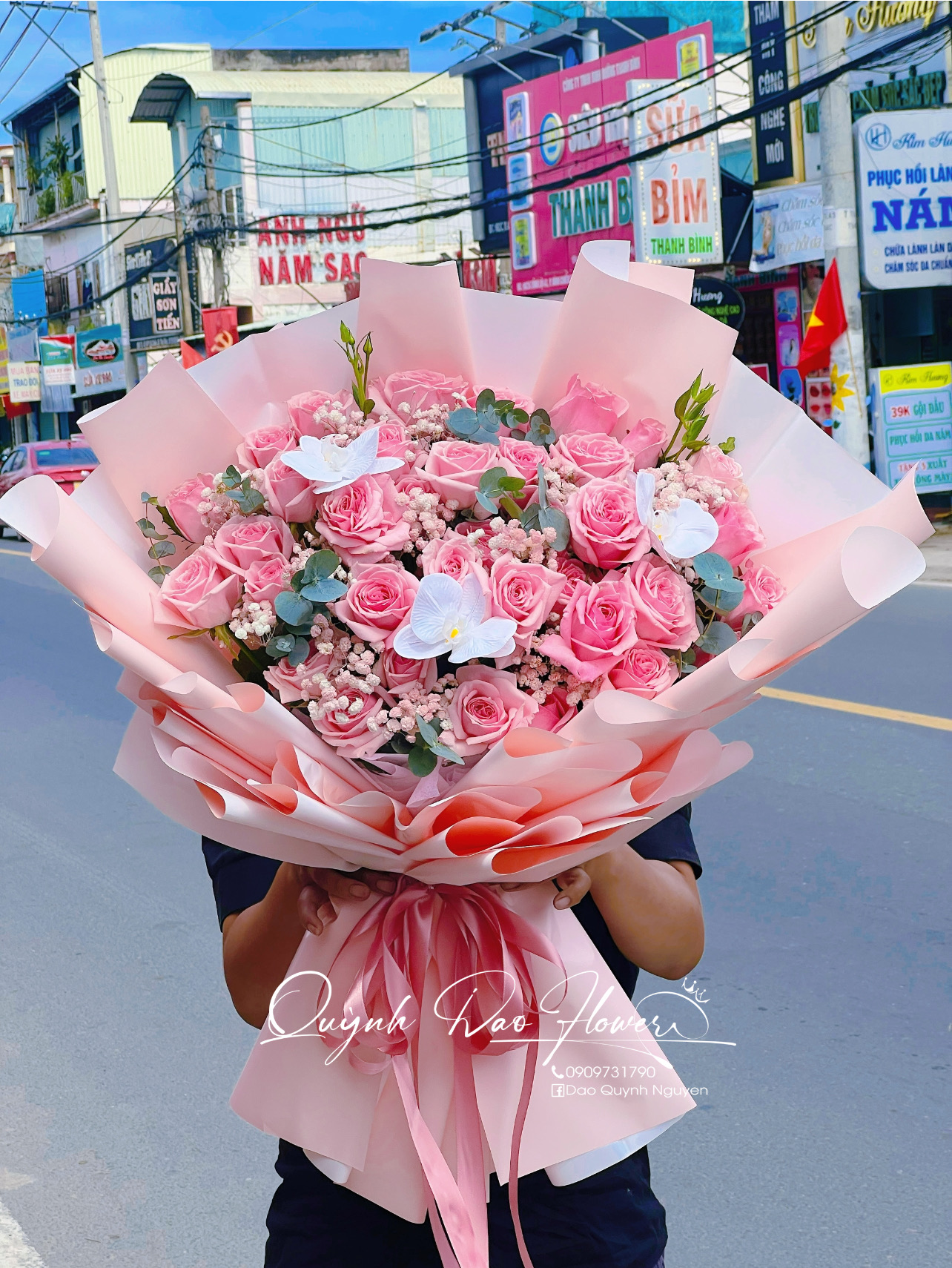 Bó hoa ohara Hồng thơm