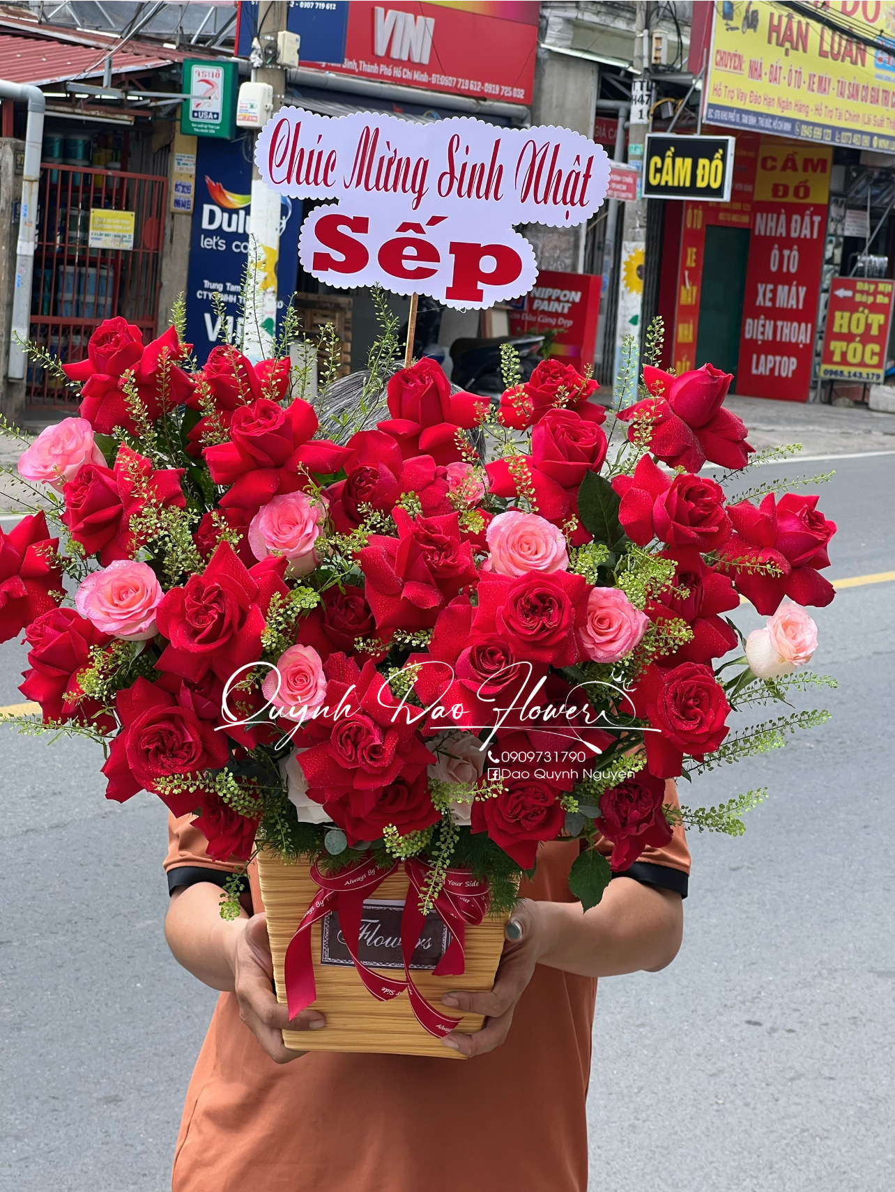 Giỏ hoa mừng khai trương gò vấp 