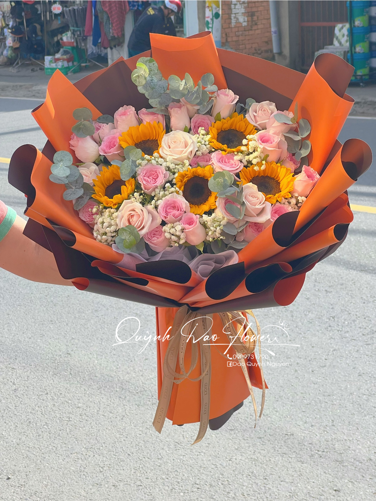 Bó hoa hướng dương tặng thầy 