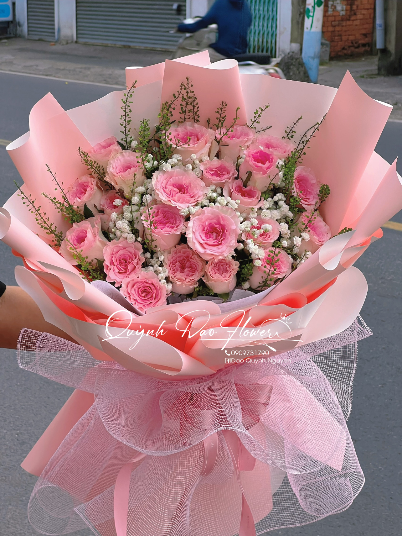 Bó hoa hồng lạc thần thủ Đức 