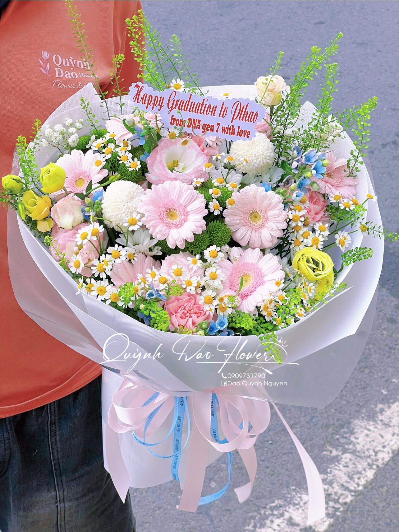 Hoa mix nhiều màu 
