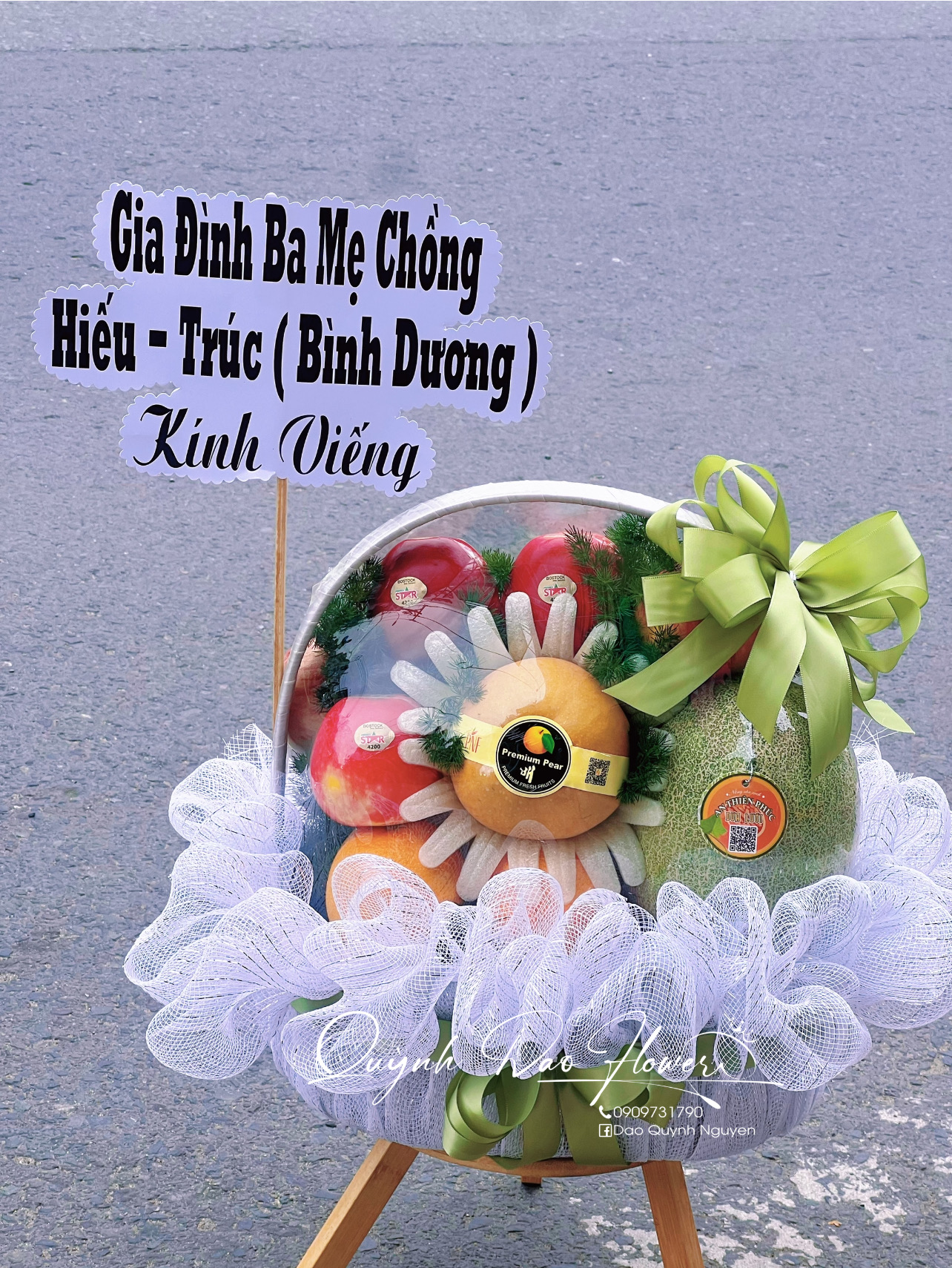 Giỏ trái cây viếng gò vấp 