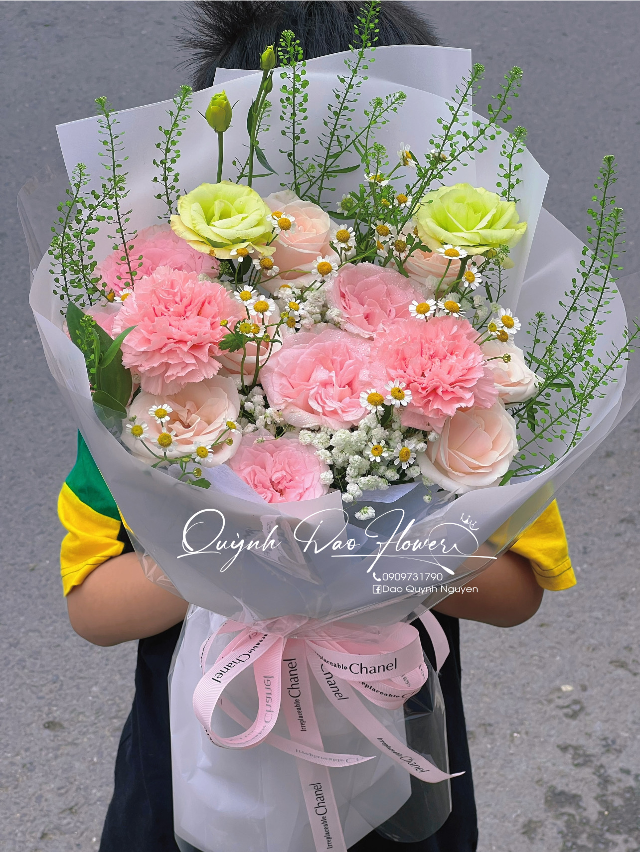 Hoa xinh mix cẩm chướng