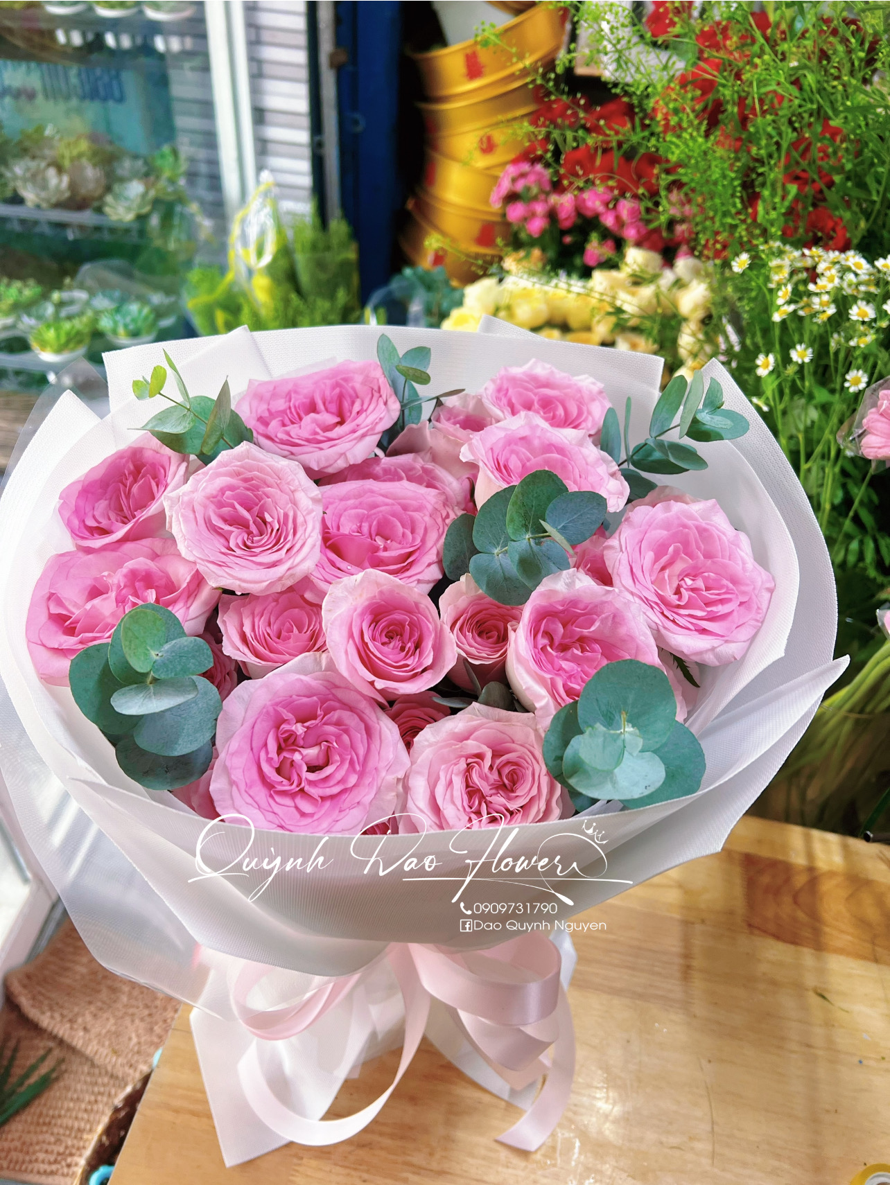 Bó hoa hồng lạc thần gò vấp 