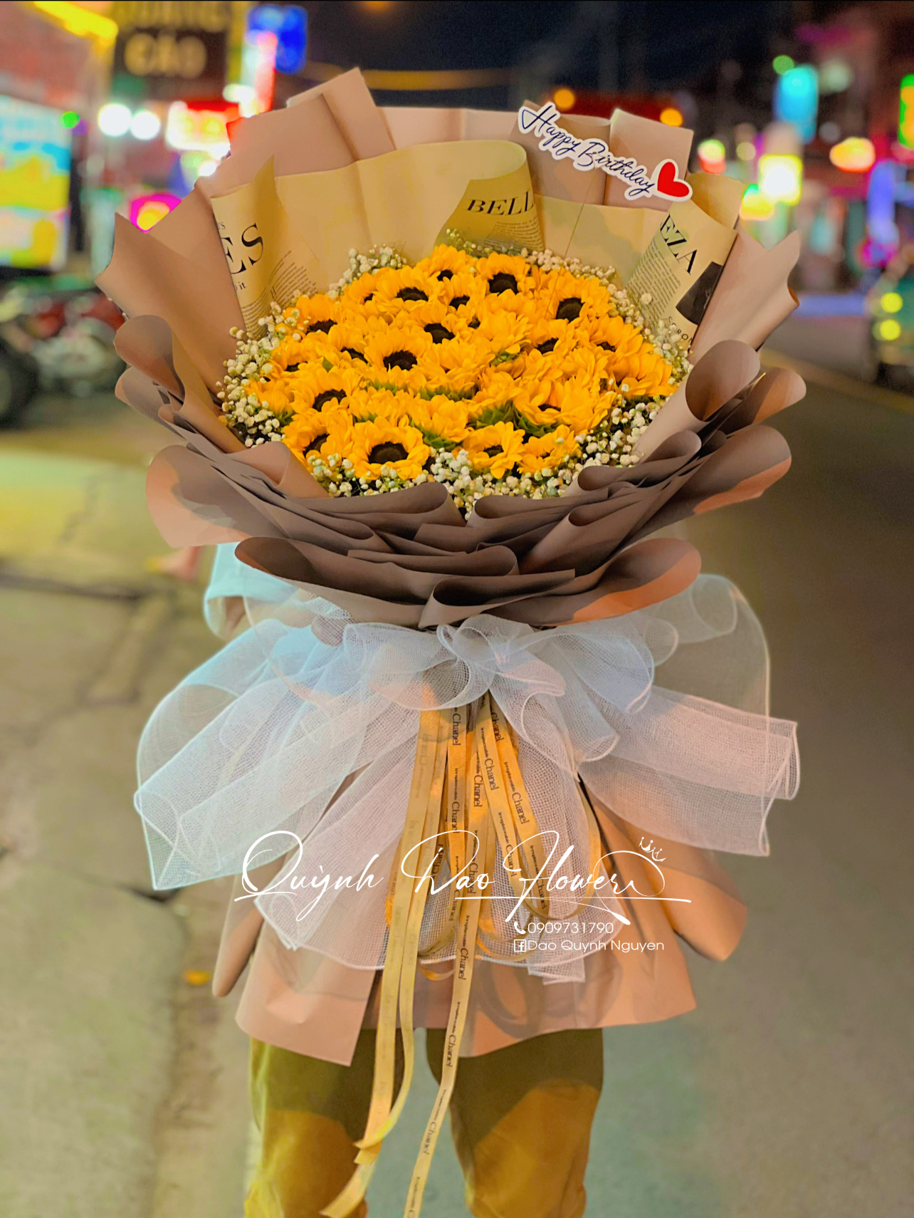 Bó hoa hướng dương siêu to