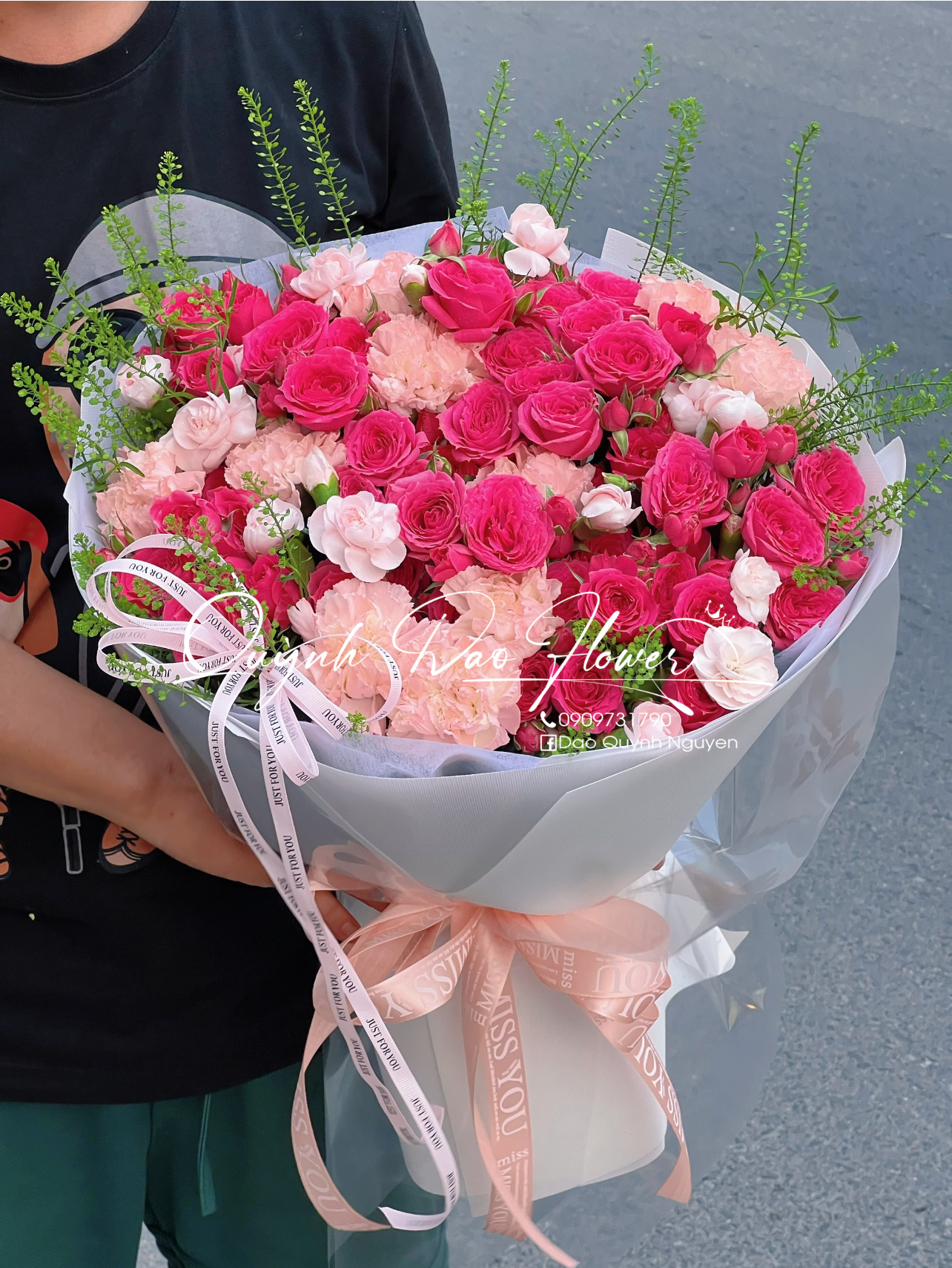 Hoa sophia mix cẩm chướng 
