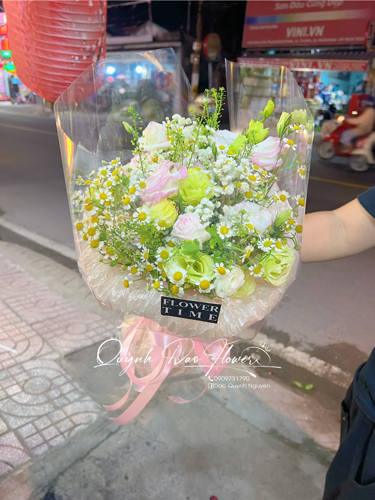 Bó hoa cúc tana mix cát tường 