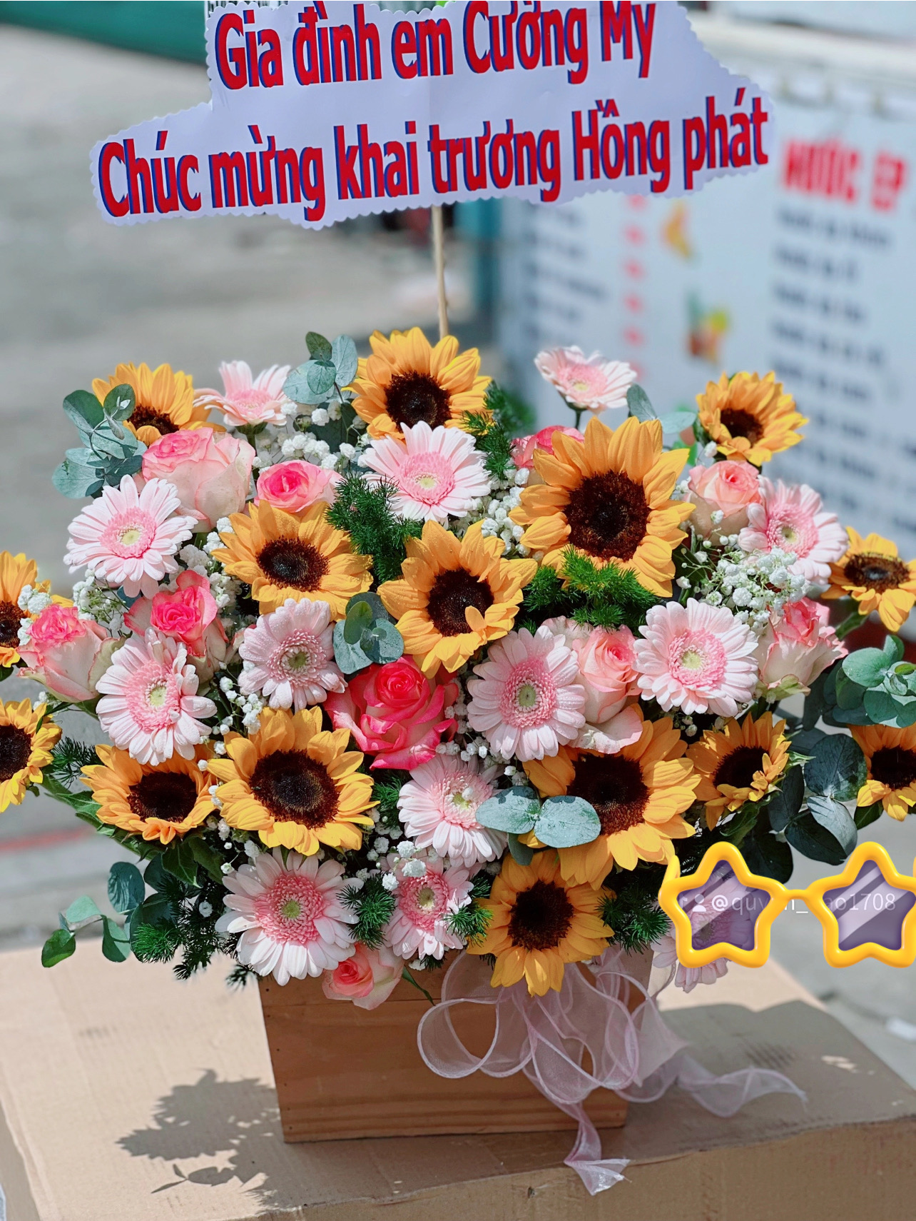 Giỏ hoa hướng dương đẹp rẻ