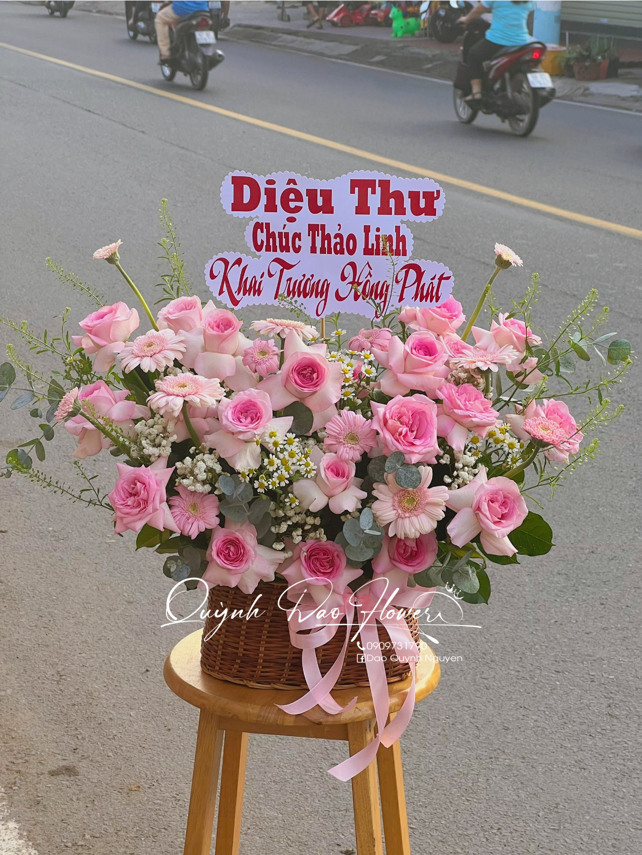 Giỏ hoa nhỏ Thủ Đức 