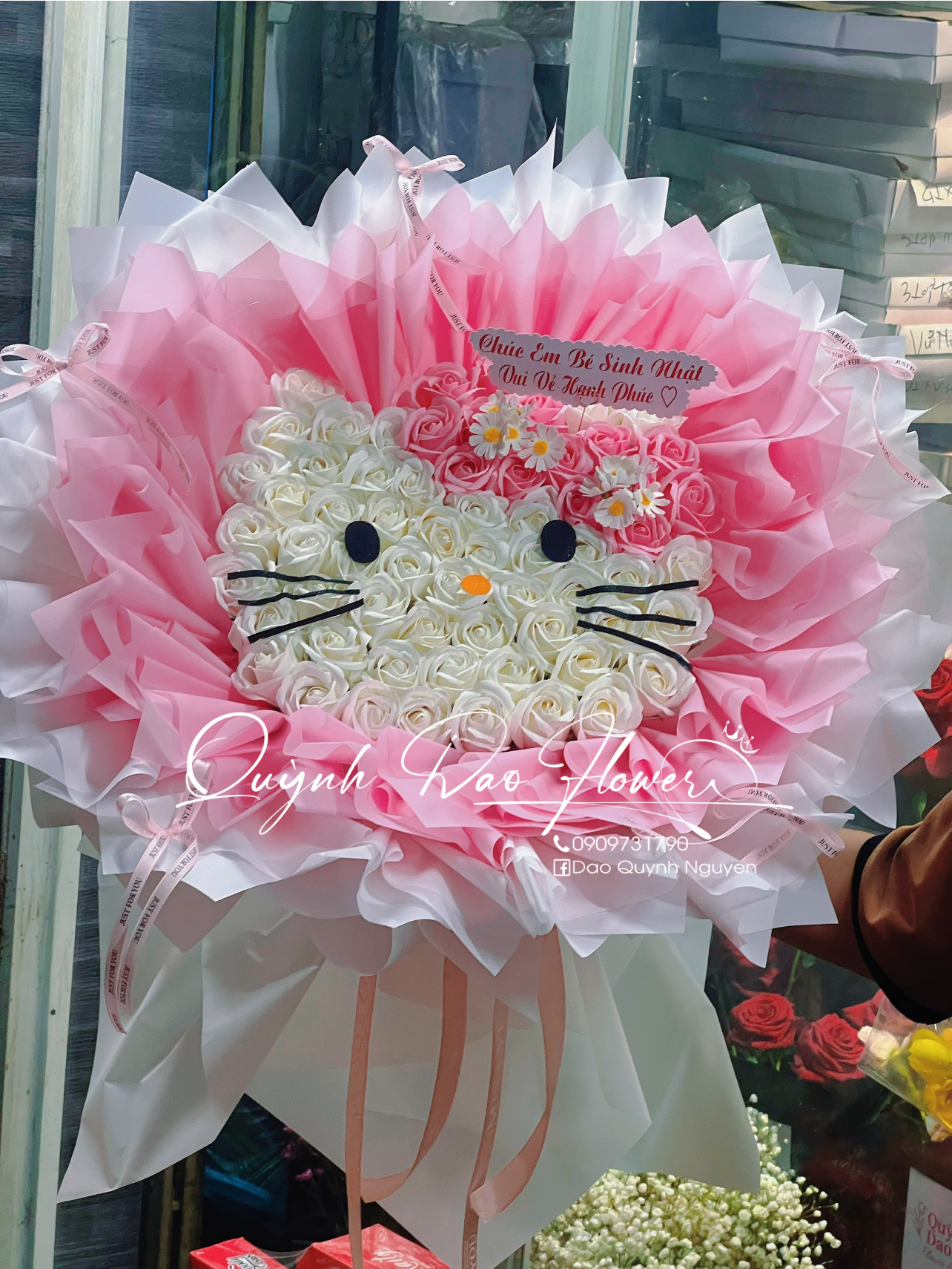  Bó hoa sáp Hello kitty thủ Đức 