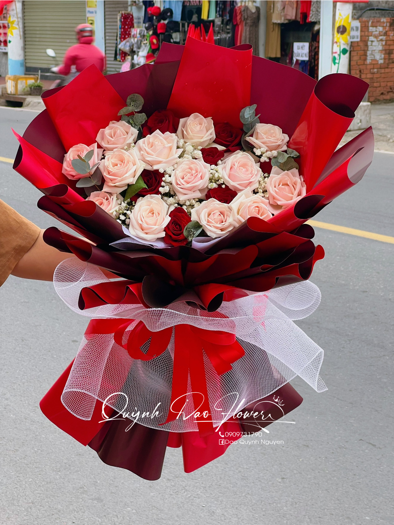 Bó hoa hồng tặng đại hội tại bình Dương, Thủ Đức 