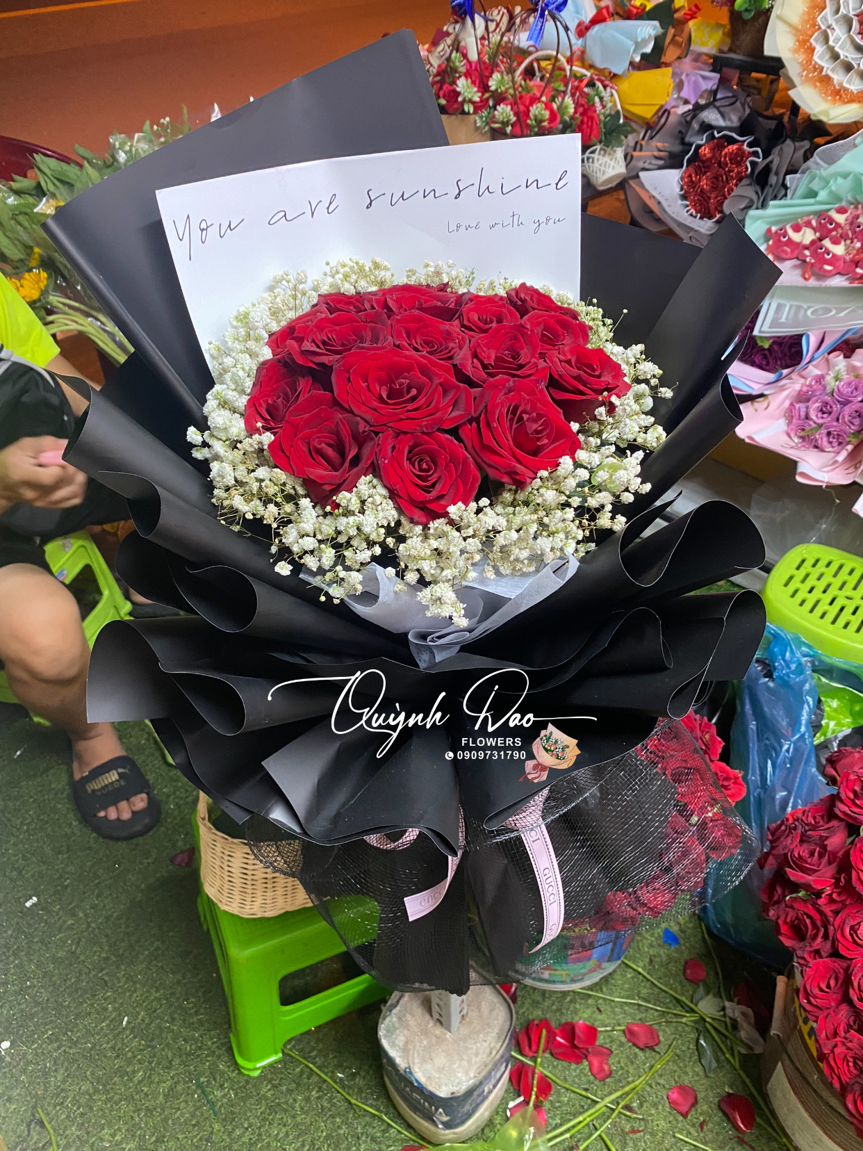 Bó hoa Hồng đỏ tặng người yêu 
