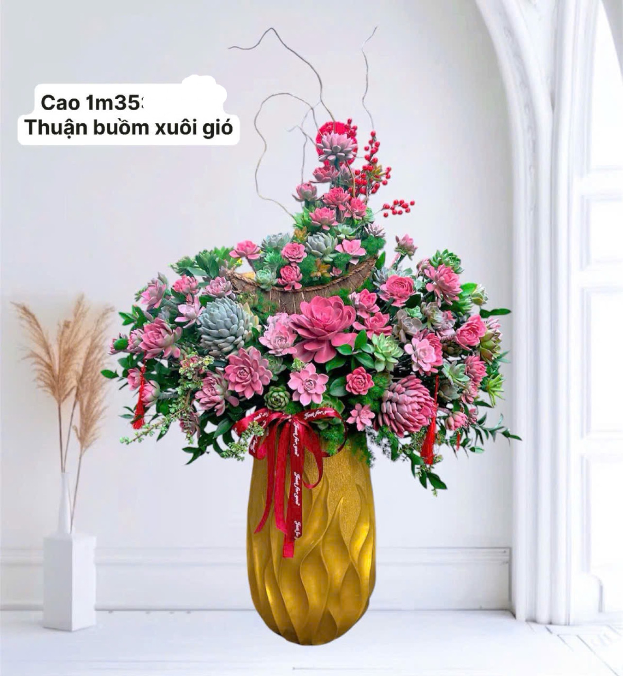 Chậu sen đá thuận buồm xuôi gió