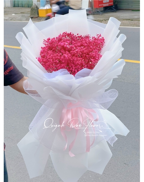 Bó hoa baby Hồng tại Thuận an 