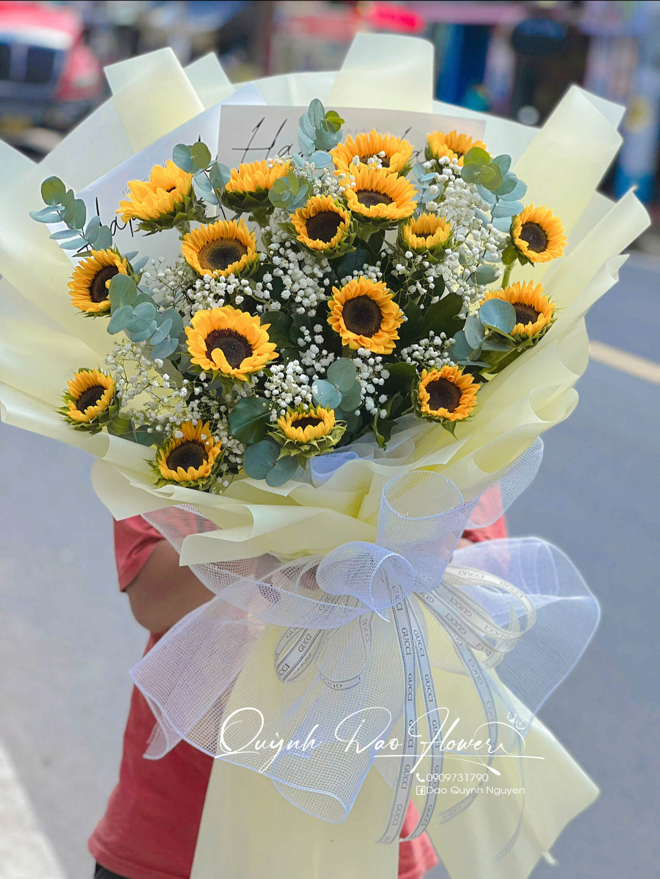 Bó hoa hướng dương to đẹp tặng đồng nghiệp 