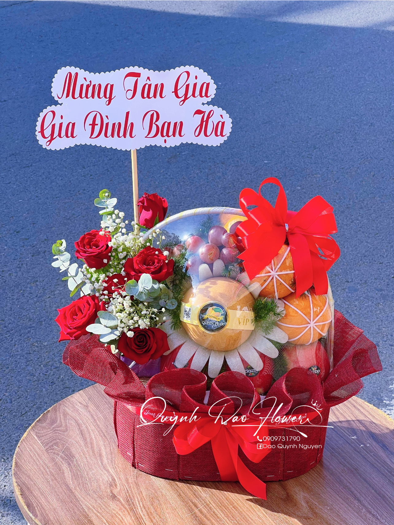 Giỏ hoa trái cây Tân gia