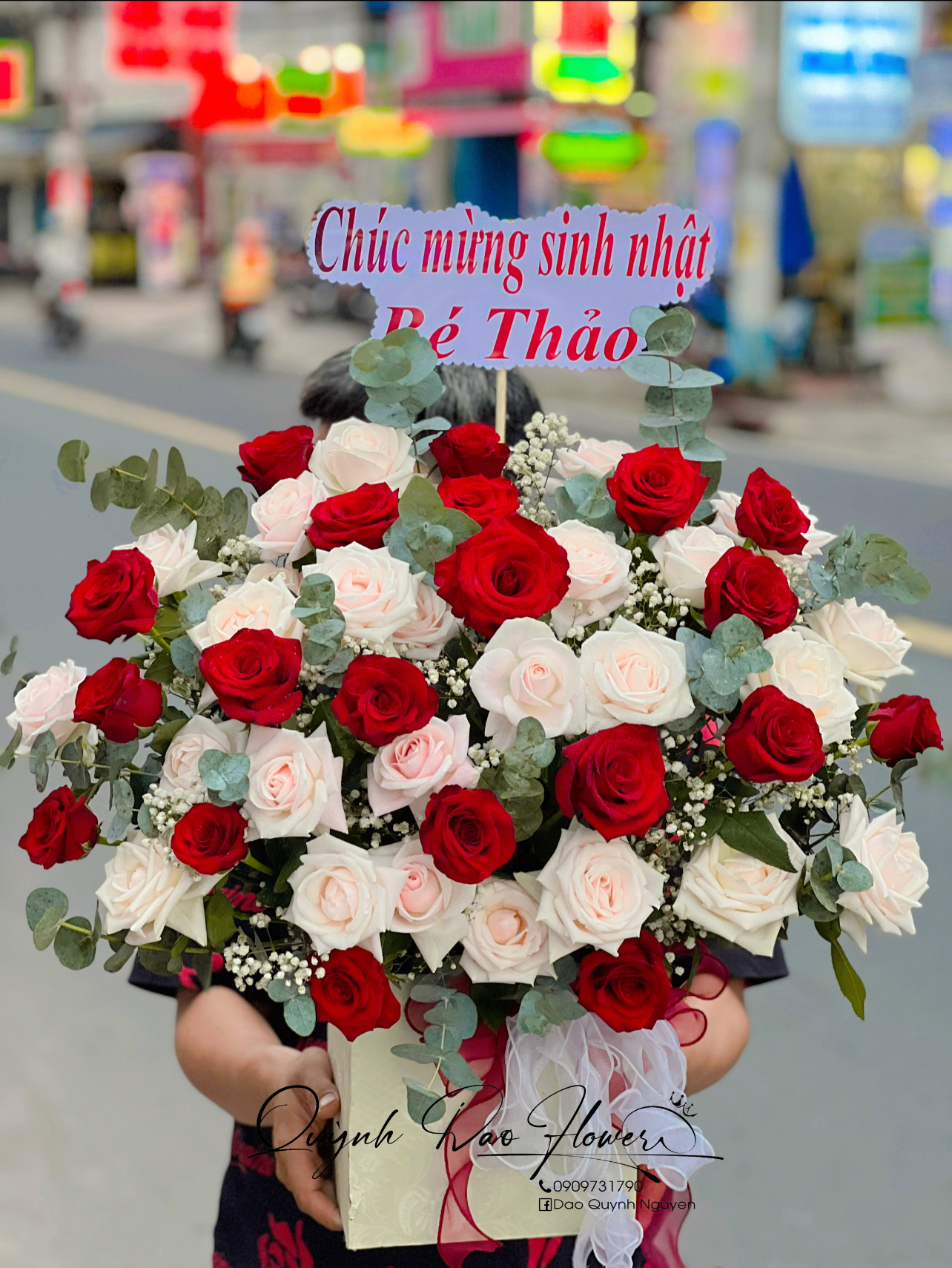 Giỏ hoa tặng sinh nhật bạn, em gái 