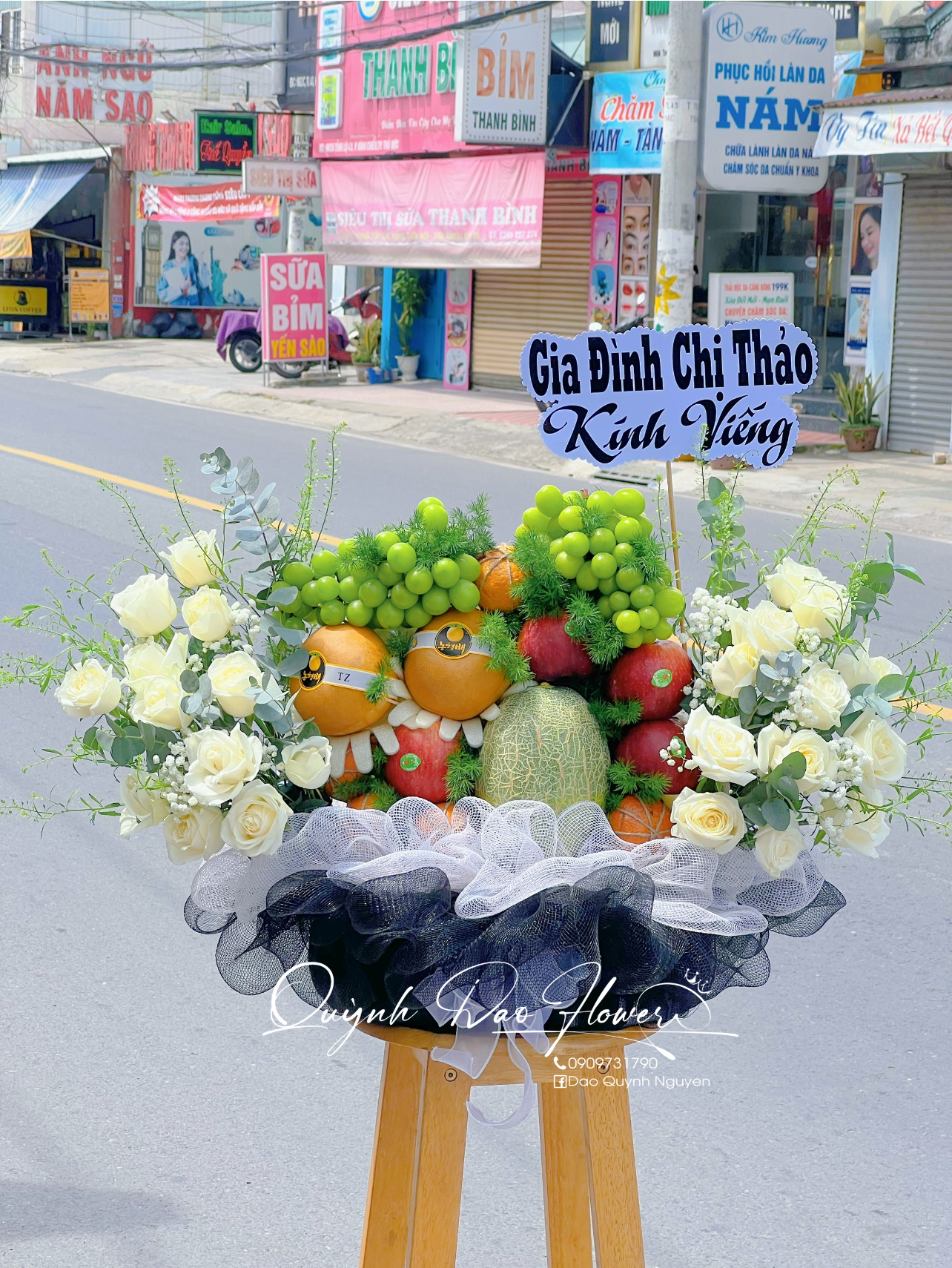 Giỏ trái cây viếng Dĩ An Thủ Đức 