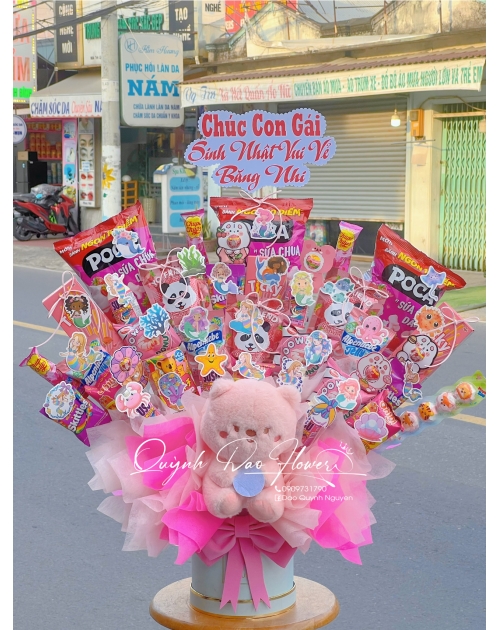 Hộp hoa bánh kẹo gò vấp 