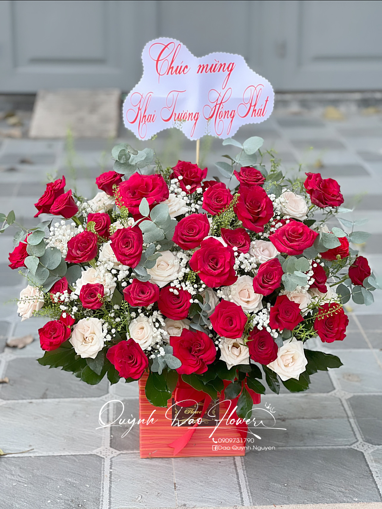 Giỏ hoa khai trương rẻ đẹp tại bình dương 