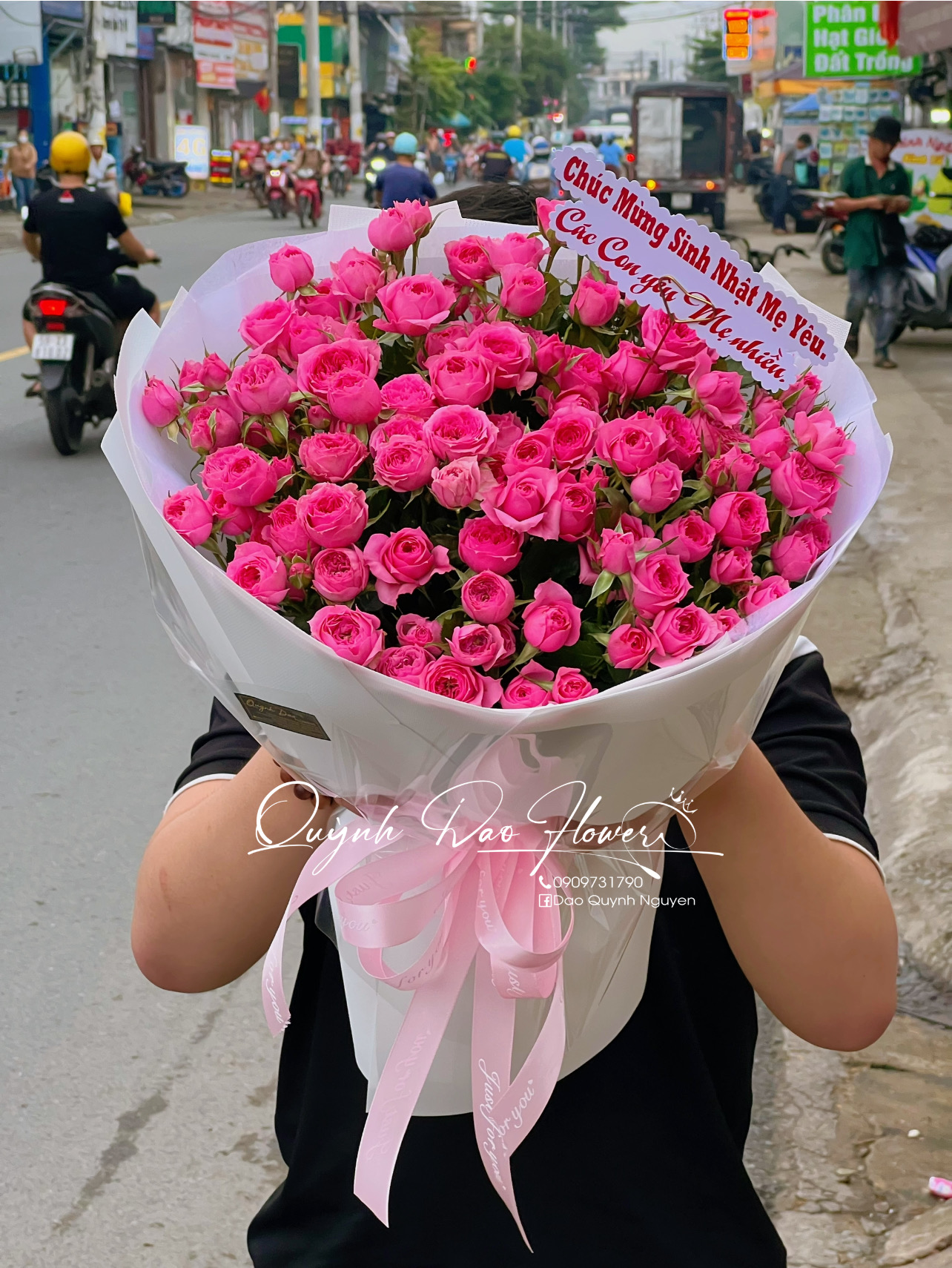 Bó hoa sophia tặng mẹ