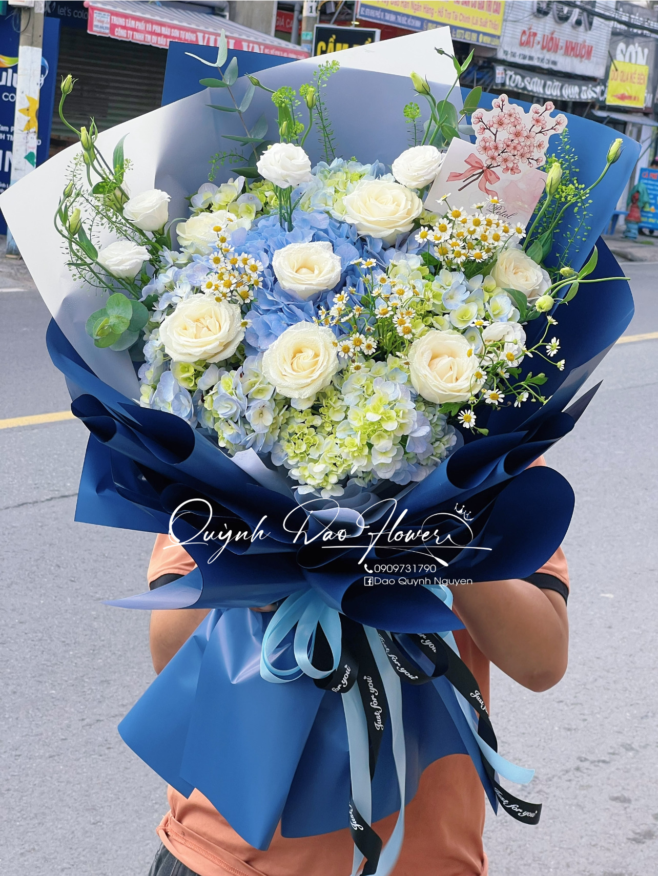 Bó hoa cẩm tú cầu gò vấp hcm