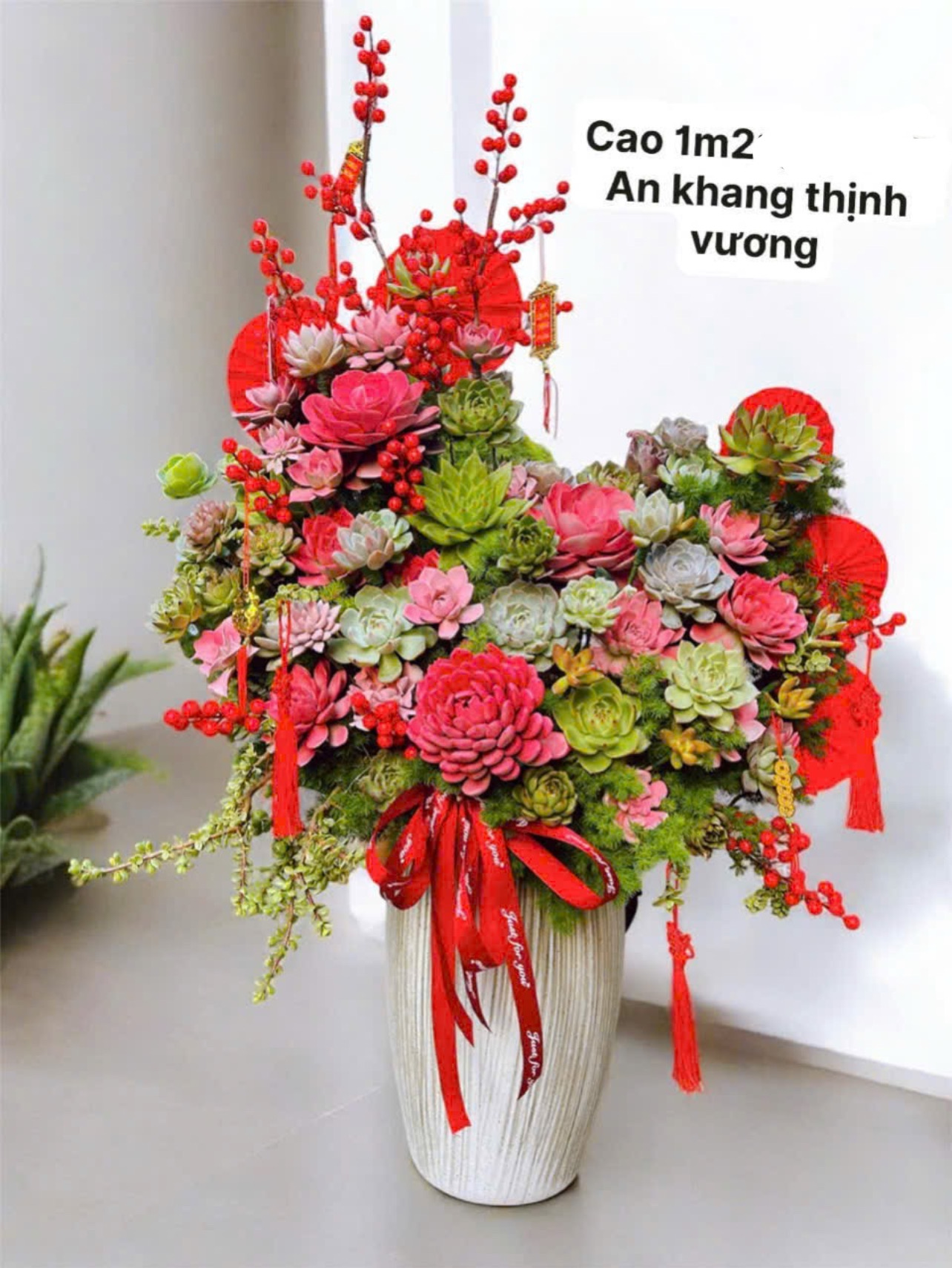 Chậu sen đá an khang thịnh vượng 