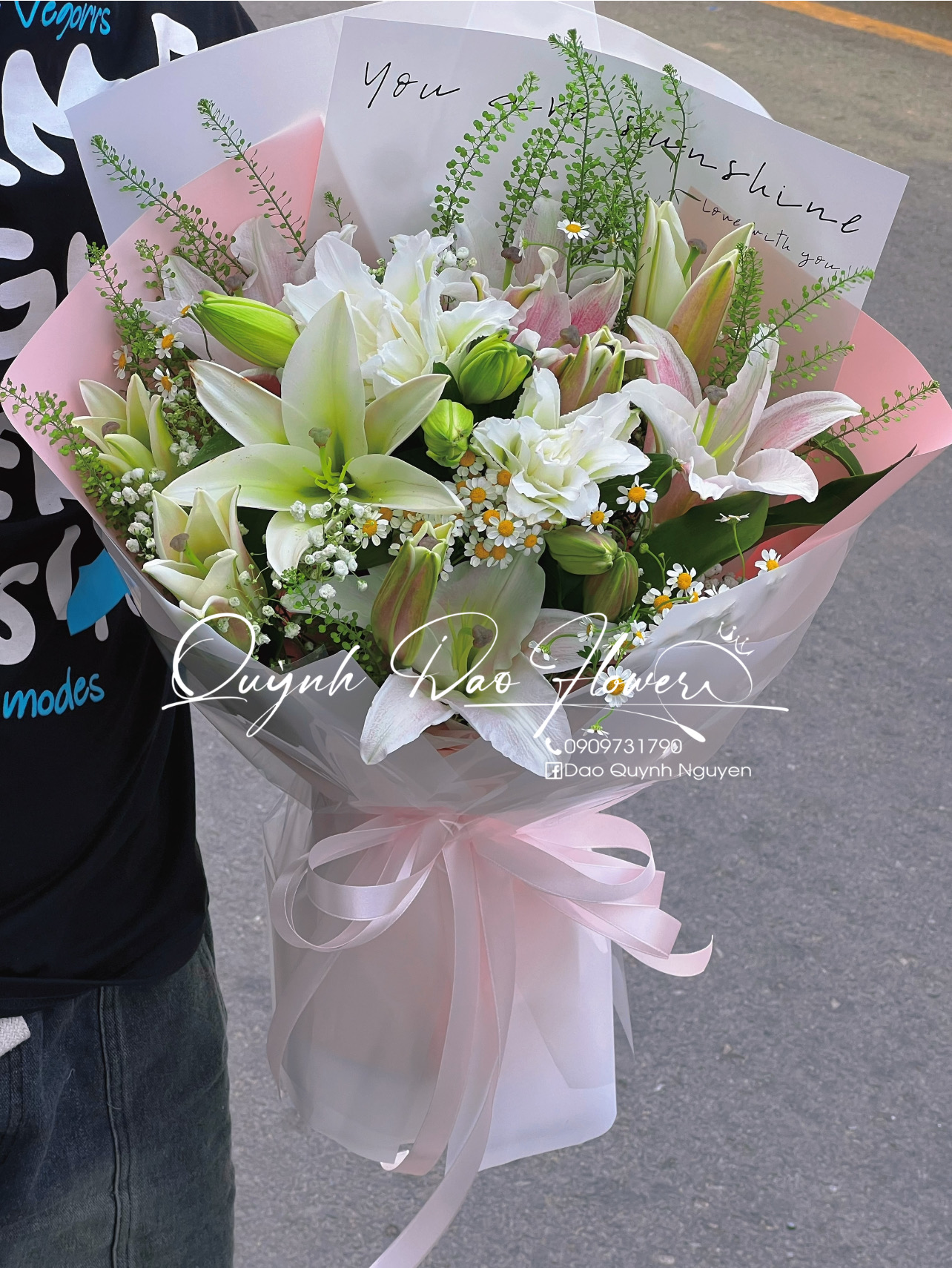 Bó hoa ly thủ Đức 