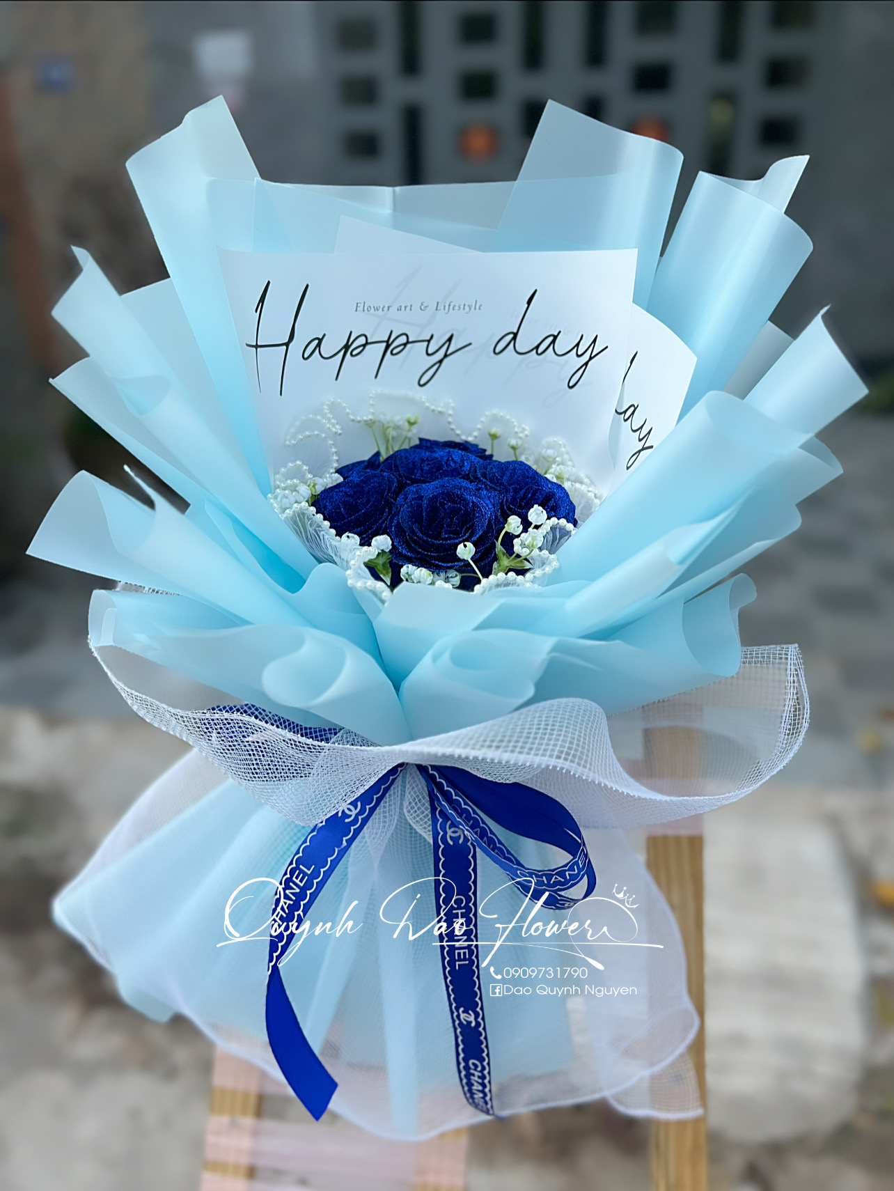 Hoa kim tuyến xanh dương tặng bạn nam