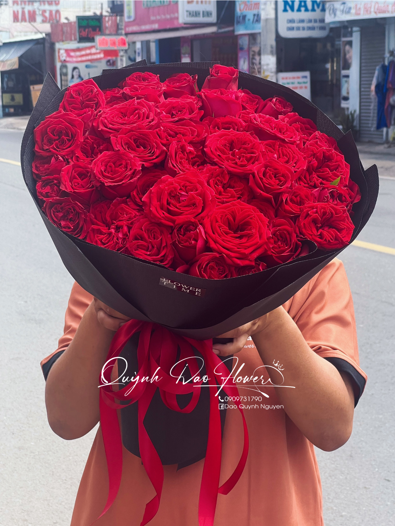 Bó hoa hồng đỏ Thuận an 
