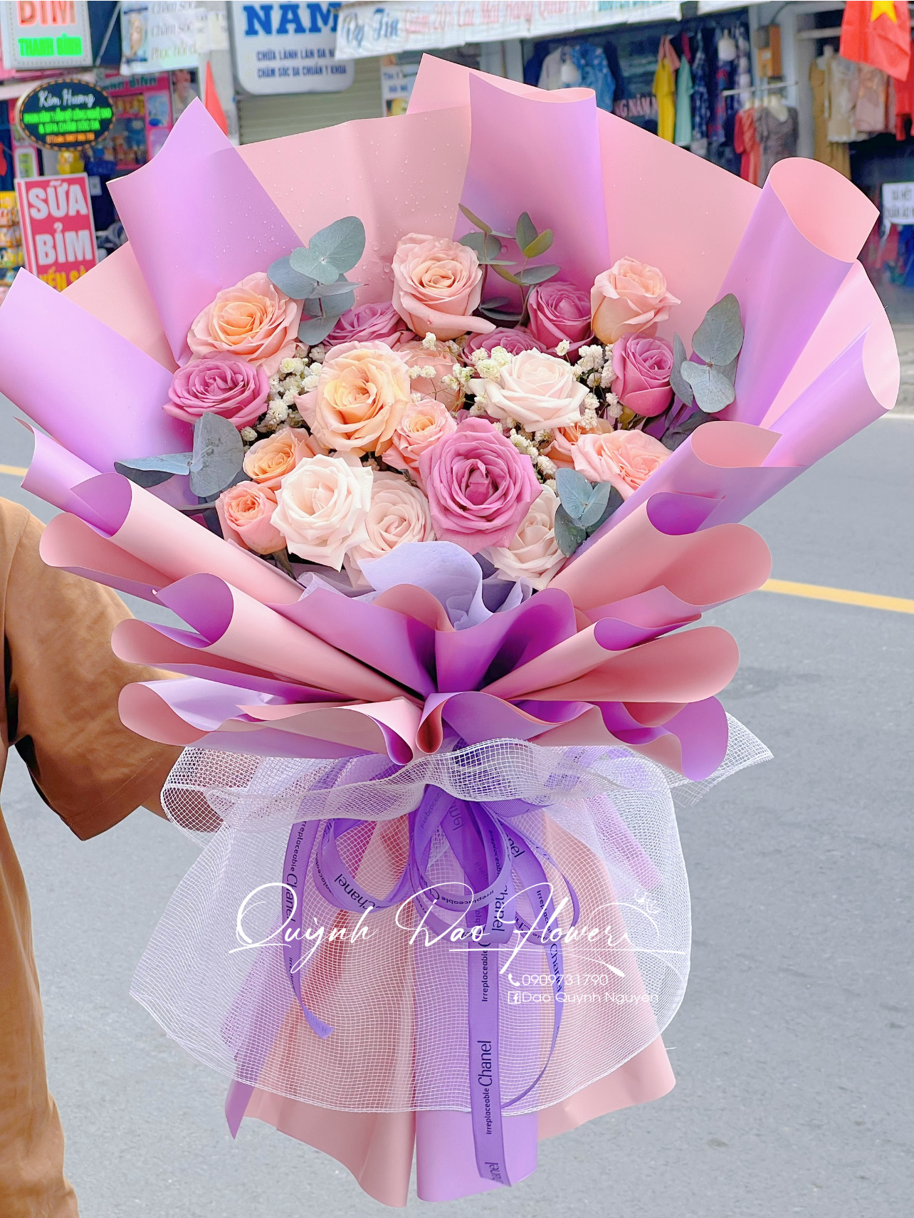 Bó hoa Hồng tím đẹp 