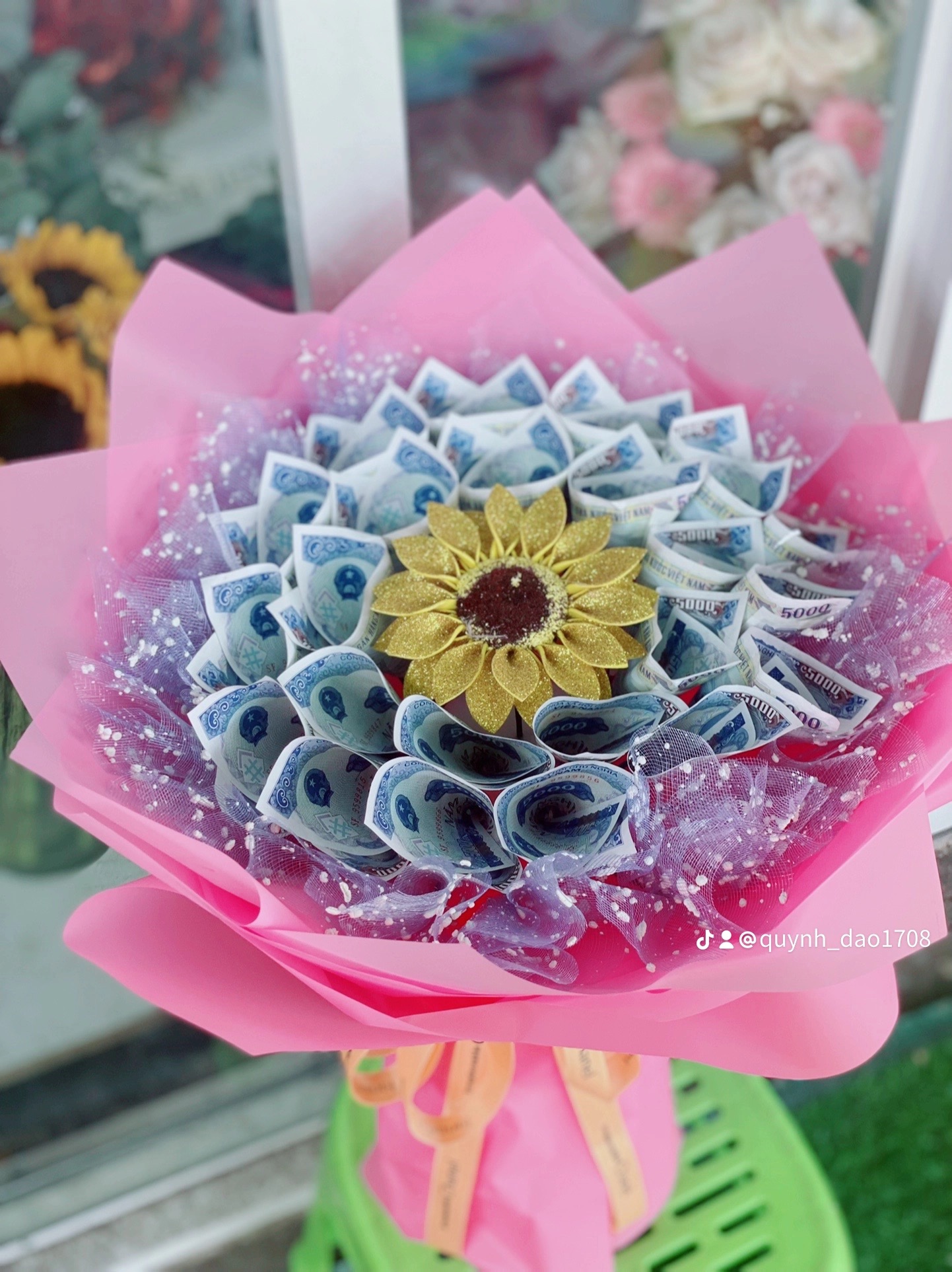 Bó hoa tiền 5k nhỏ gọn giá rẻ