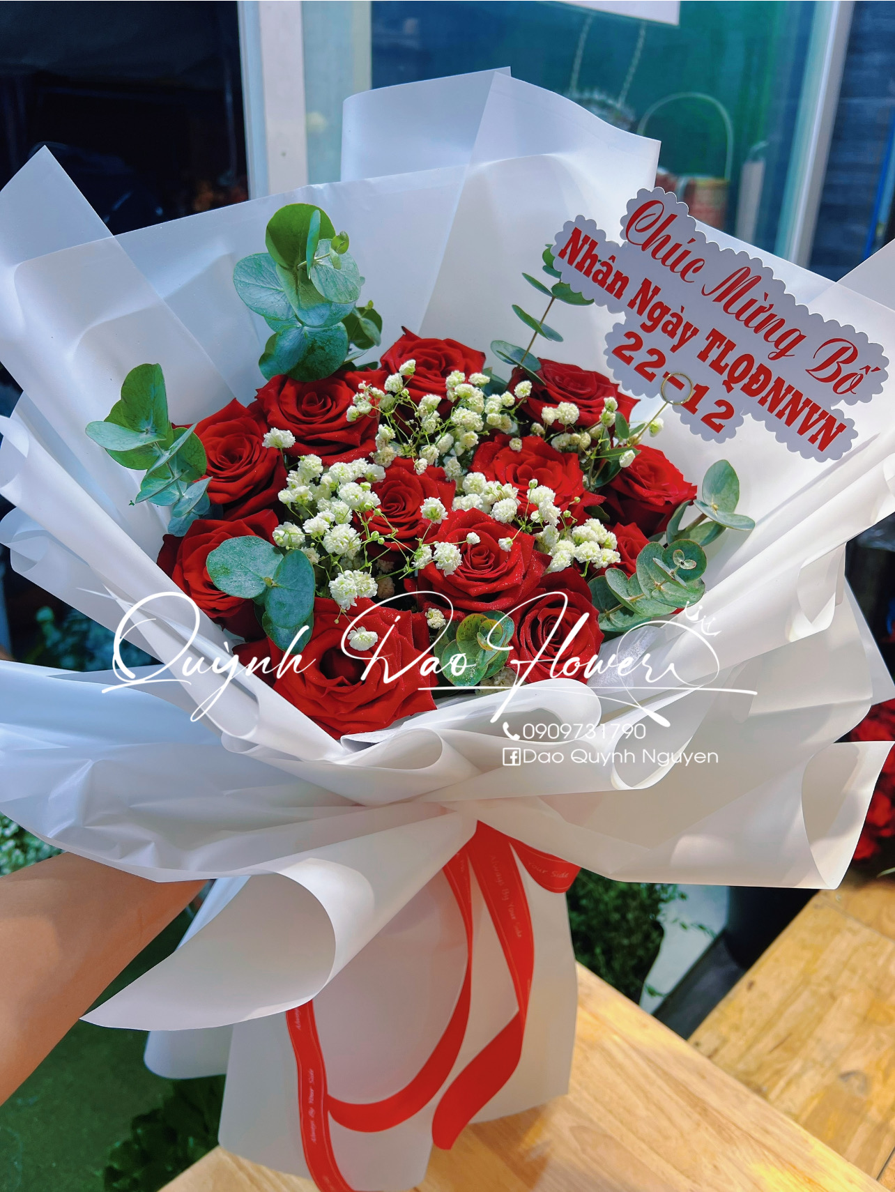 Bó hoa đỏ thuận an