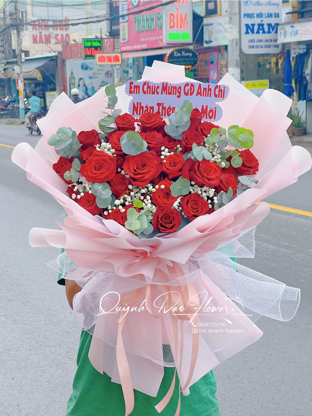 Bó hoa tặng người yêu 