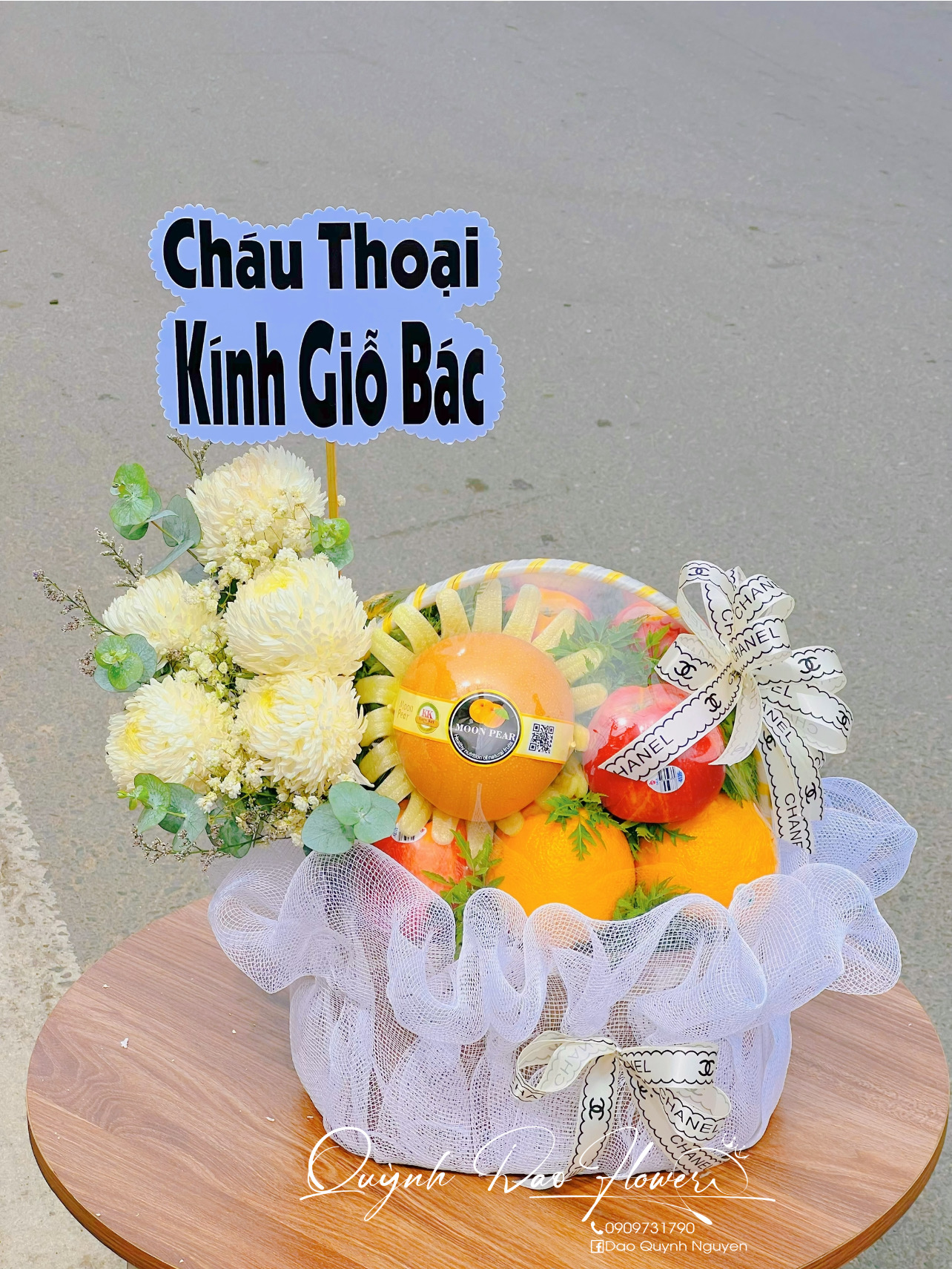 Giỏ trái cây đi đám giỗ tại dĩ an 
